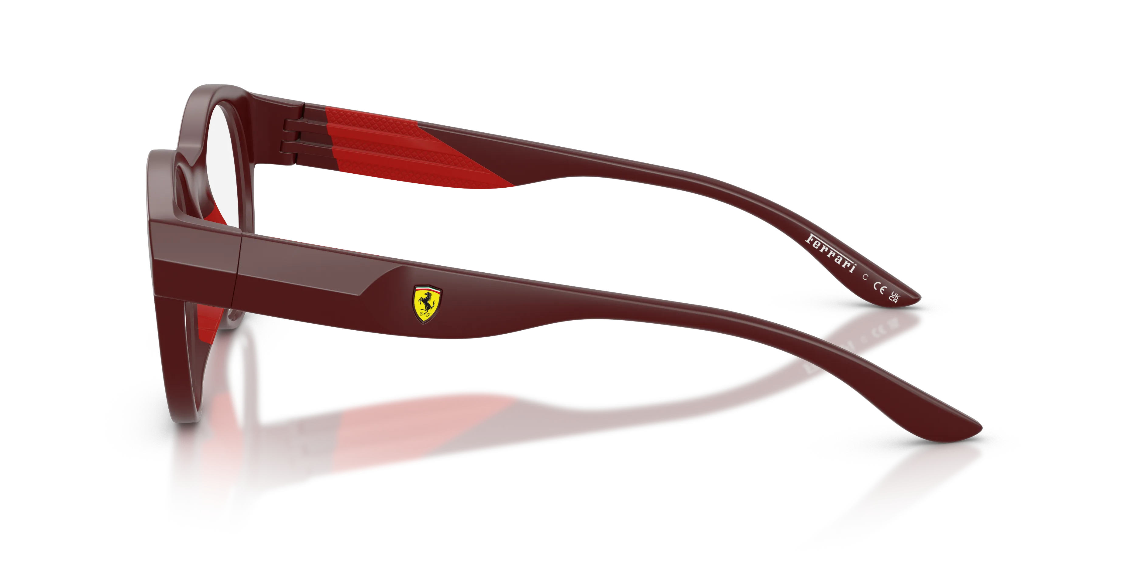 Ferrari Scuderia FZ8031U 530 Montature da vista Iniettato Viola Trasparente Geometrica Normale - immagine 4