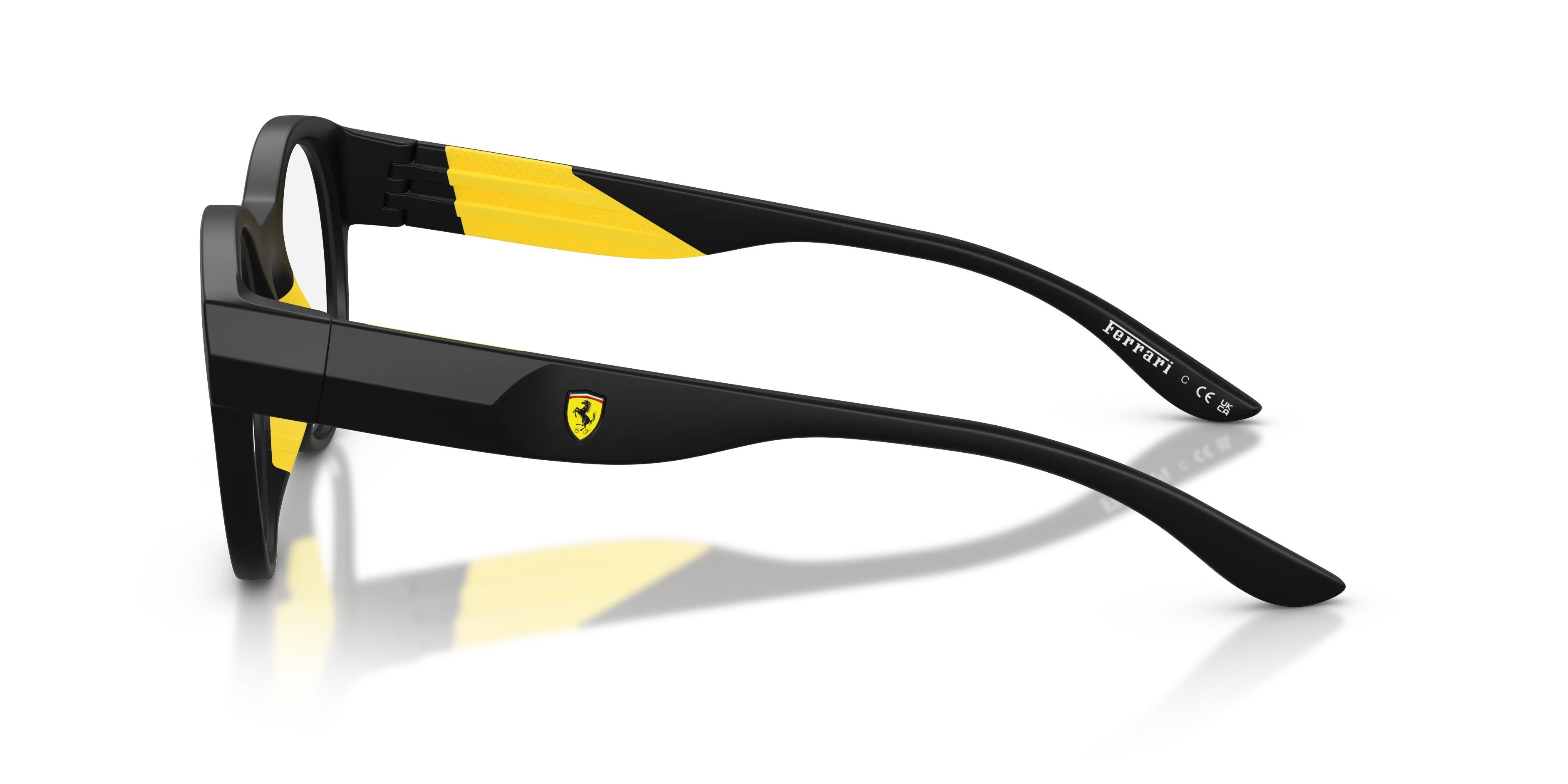 Ferrari Scuderia FZ8031U 504 Montature da vista Iniettato Nero Trasparente Geometrica Normale - immagine 4