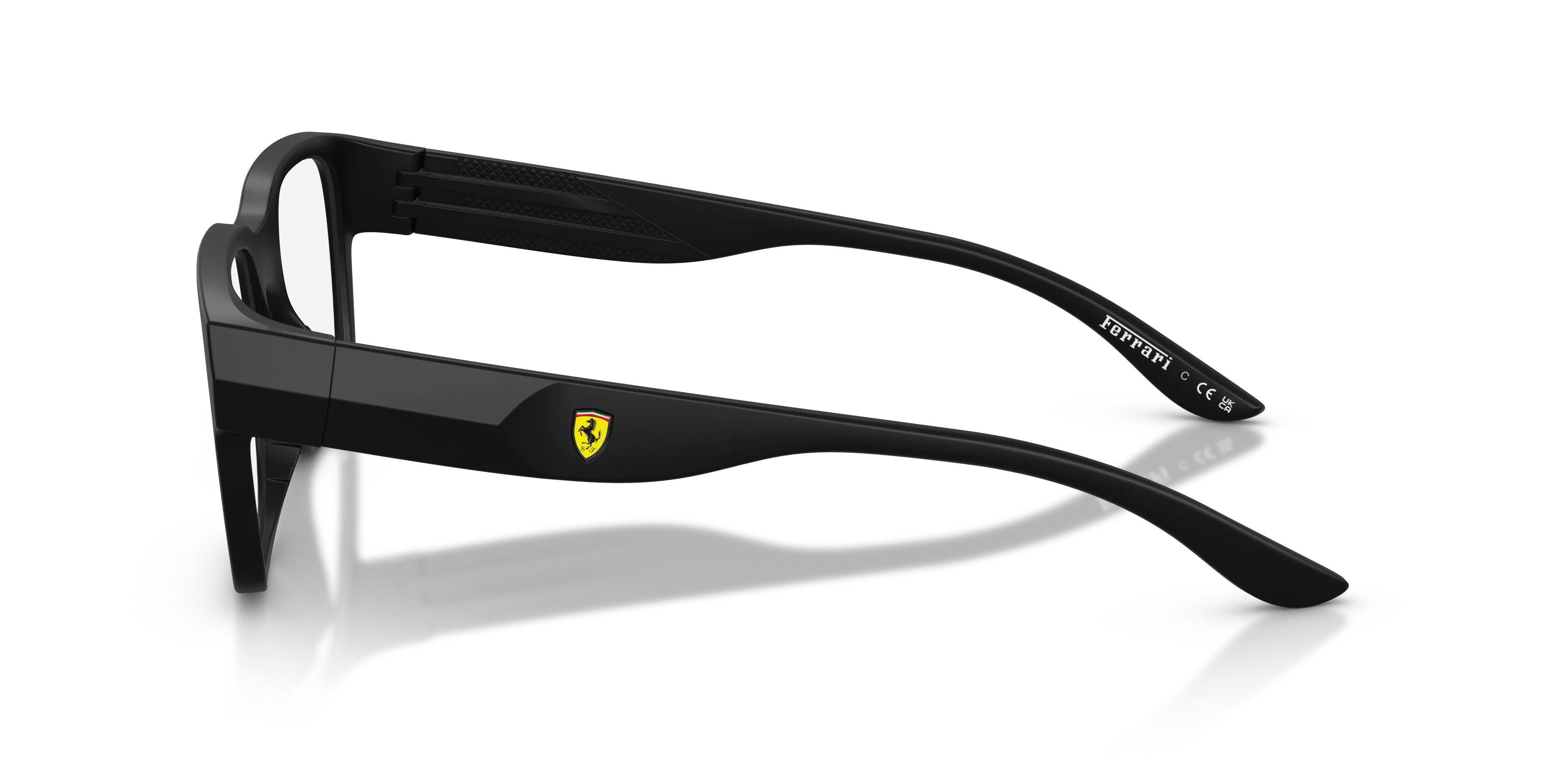 Ferrari Scuderia FZ8030U 534 Montature da vista Iniettato Nero Trasparente Geometrica Normale - immagine 4
