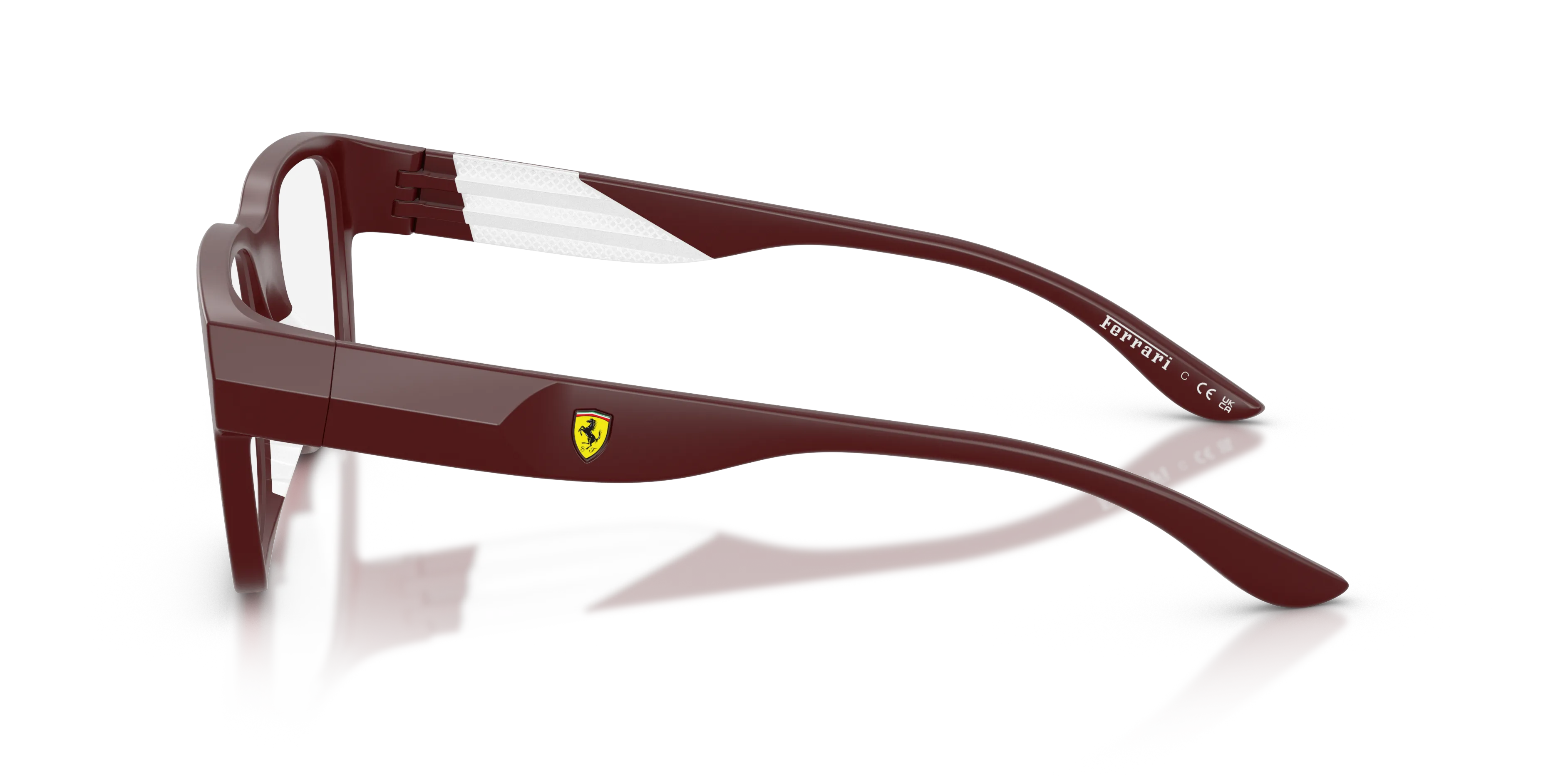 Ferrari Scuderia FZ8030U 530 Montature da vista Iniettato Viola Trasparente Geometrica Normale - immagine 4