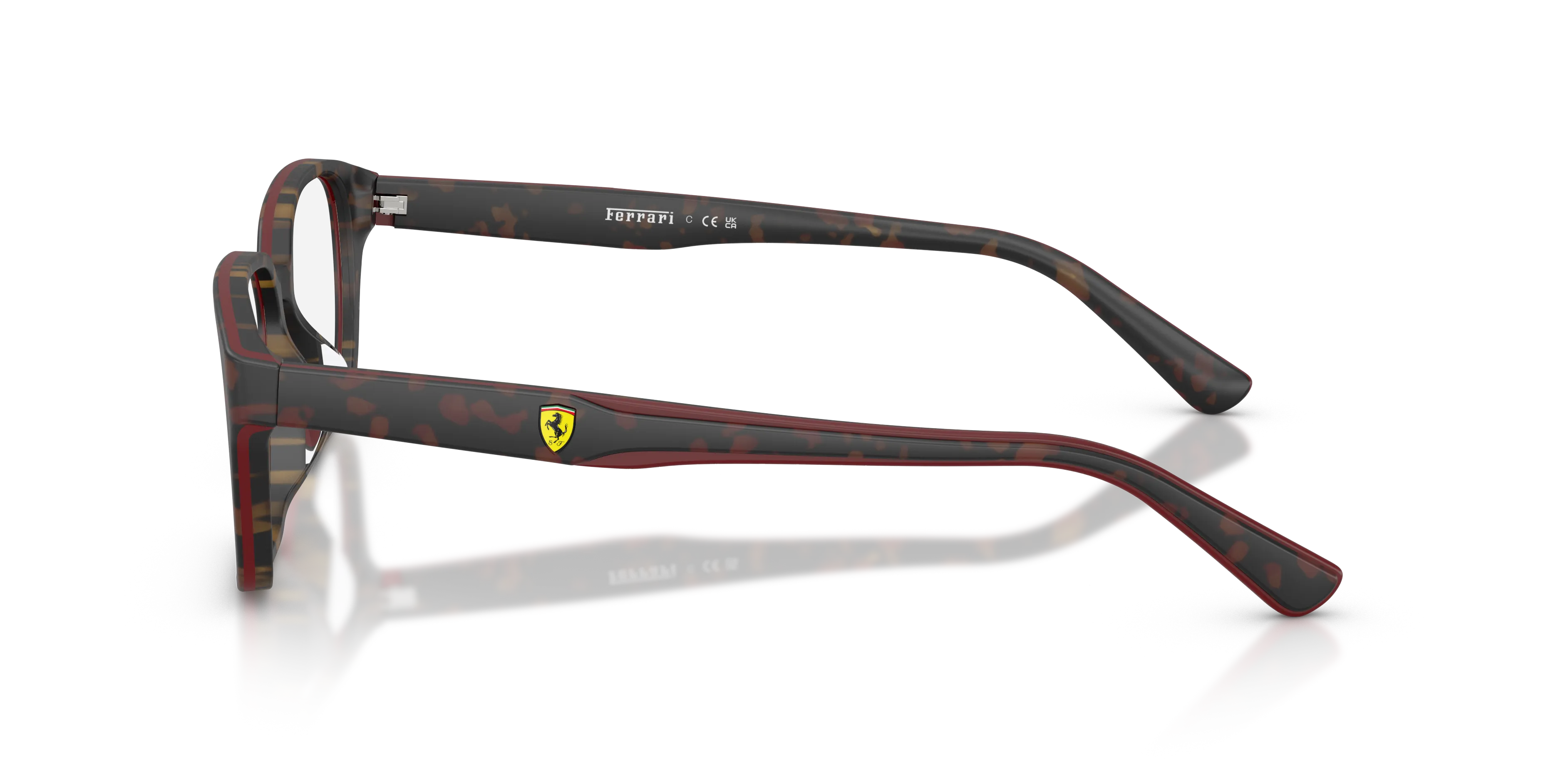 Ferrari Scuderia FZ8029D 763 Montature da vista Acetato Marrone Trasparente Pillow Normale - immagine 4