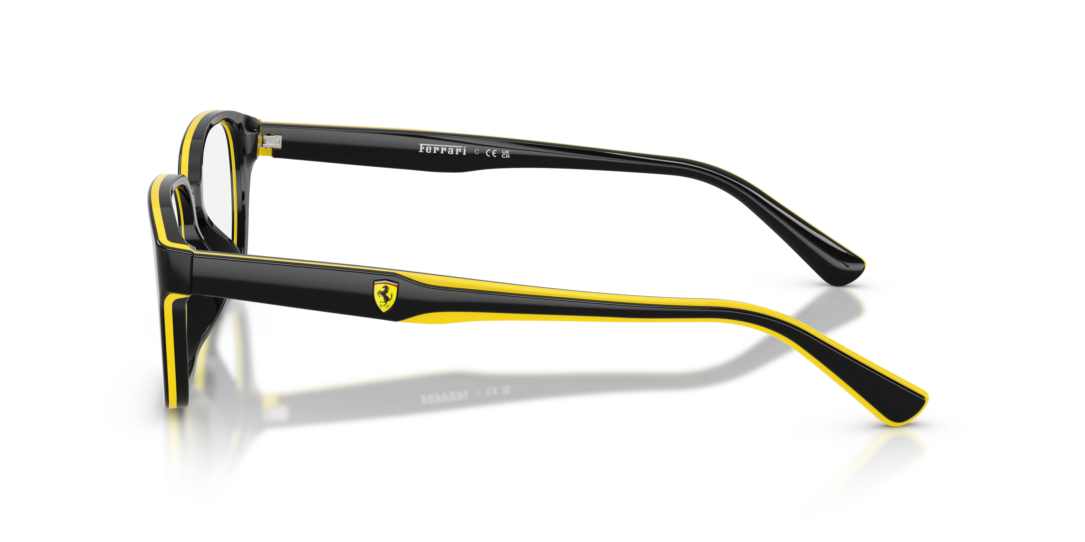 Ferrari Scuderia FZ8029D 762 Montature da vista Acetato Nero Trasparente Pillow Normale - immagine 4