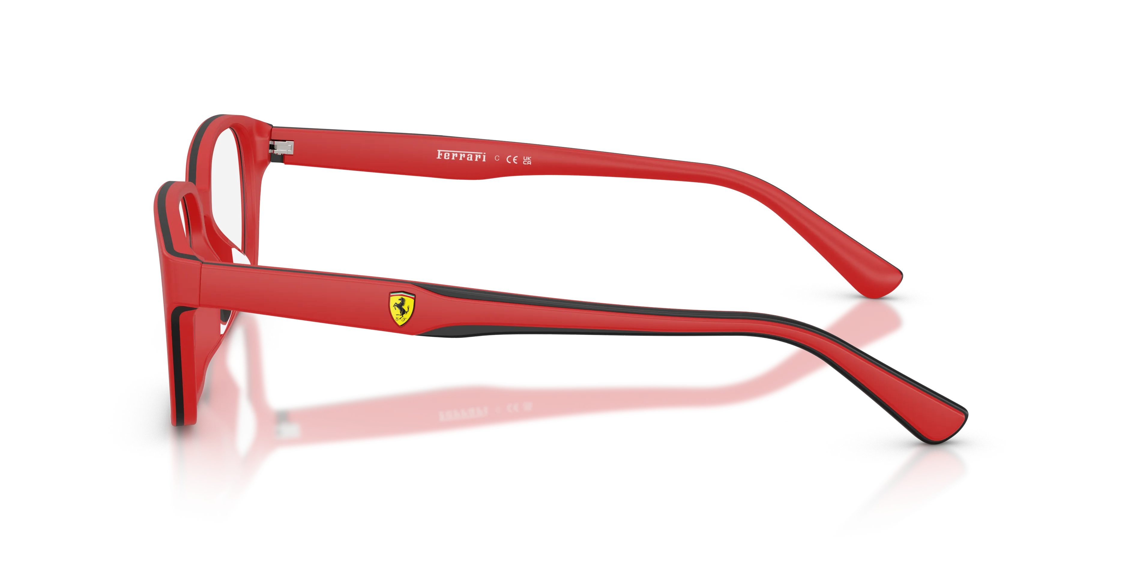 Ferrari Scuderia FZ8029D 758 Montature da vista Acetato Rosso Trasparente Pillow Normale - immagine 4
