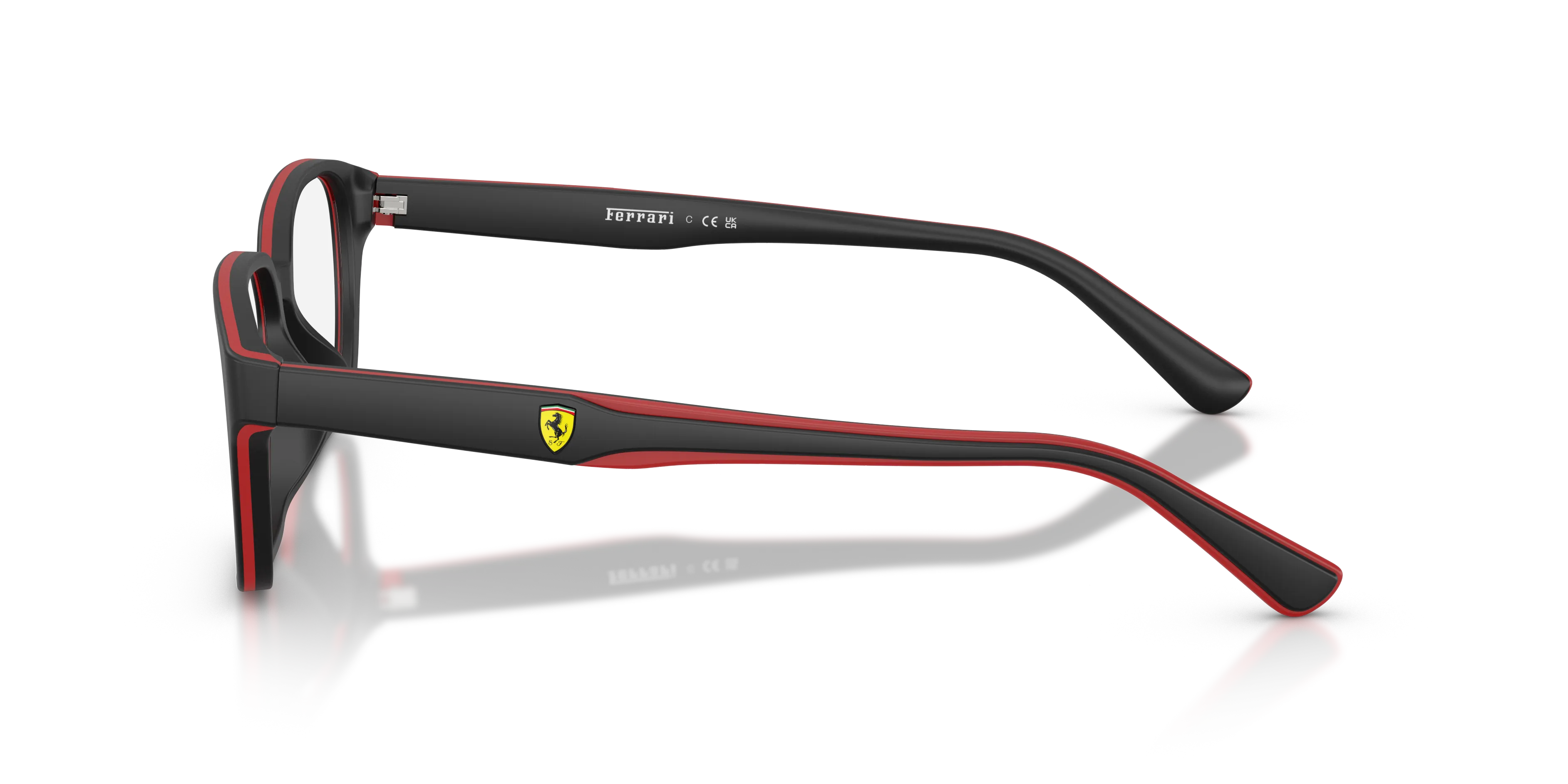 Ferrari Scuderia FZ8029D 757 Montature da vista Acetato Nero Trasparente Pillow Normale - immagine 4