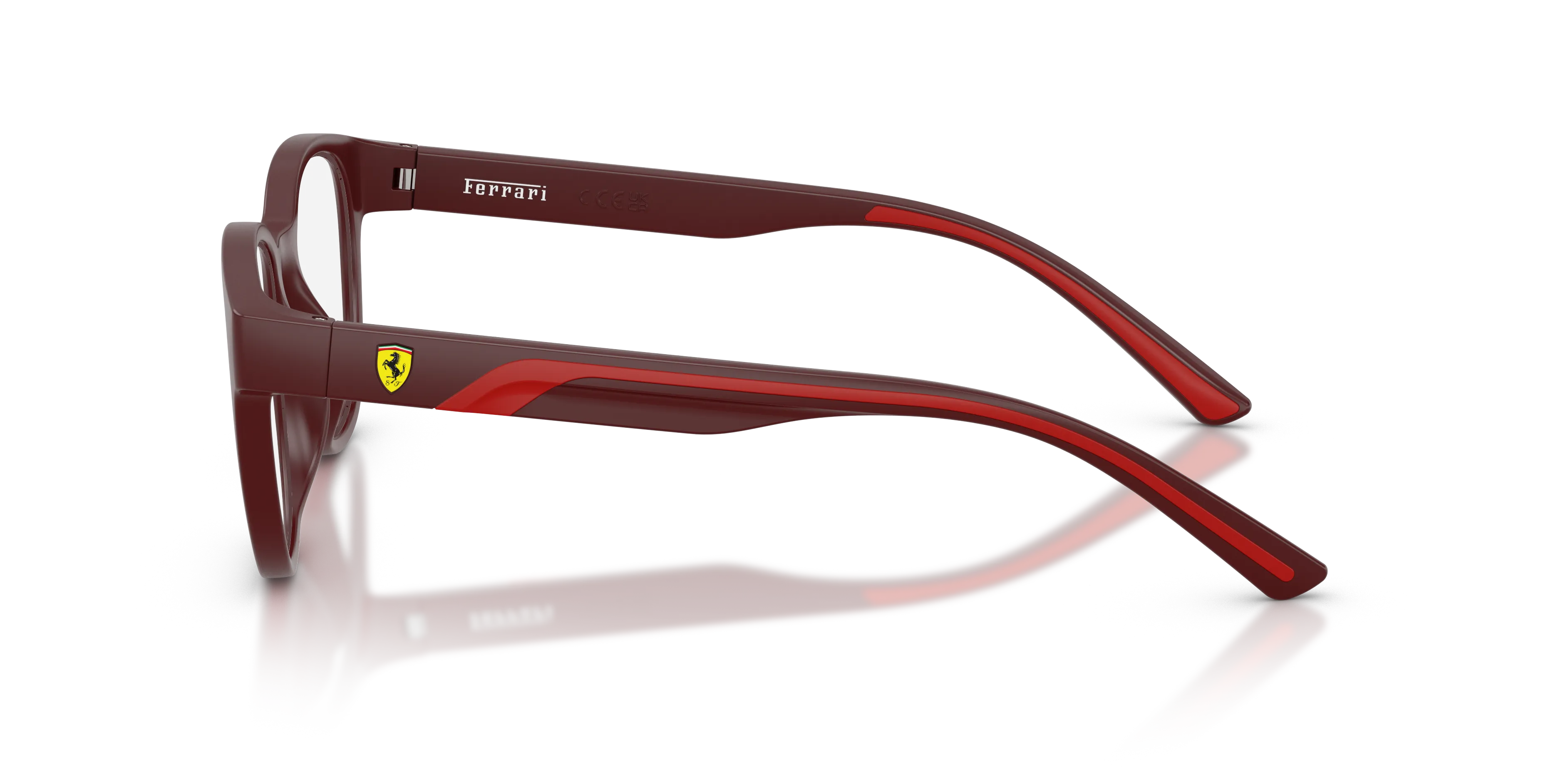 Ferrari Scuderia FZ8002U 530 Montature da vista Iniettato Rosso Trasparente Pantos Normale - immagine 4