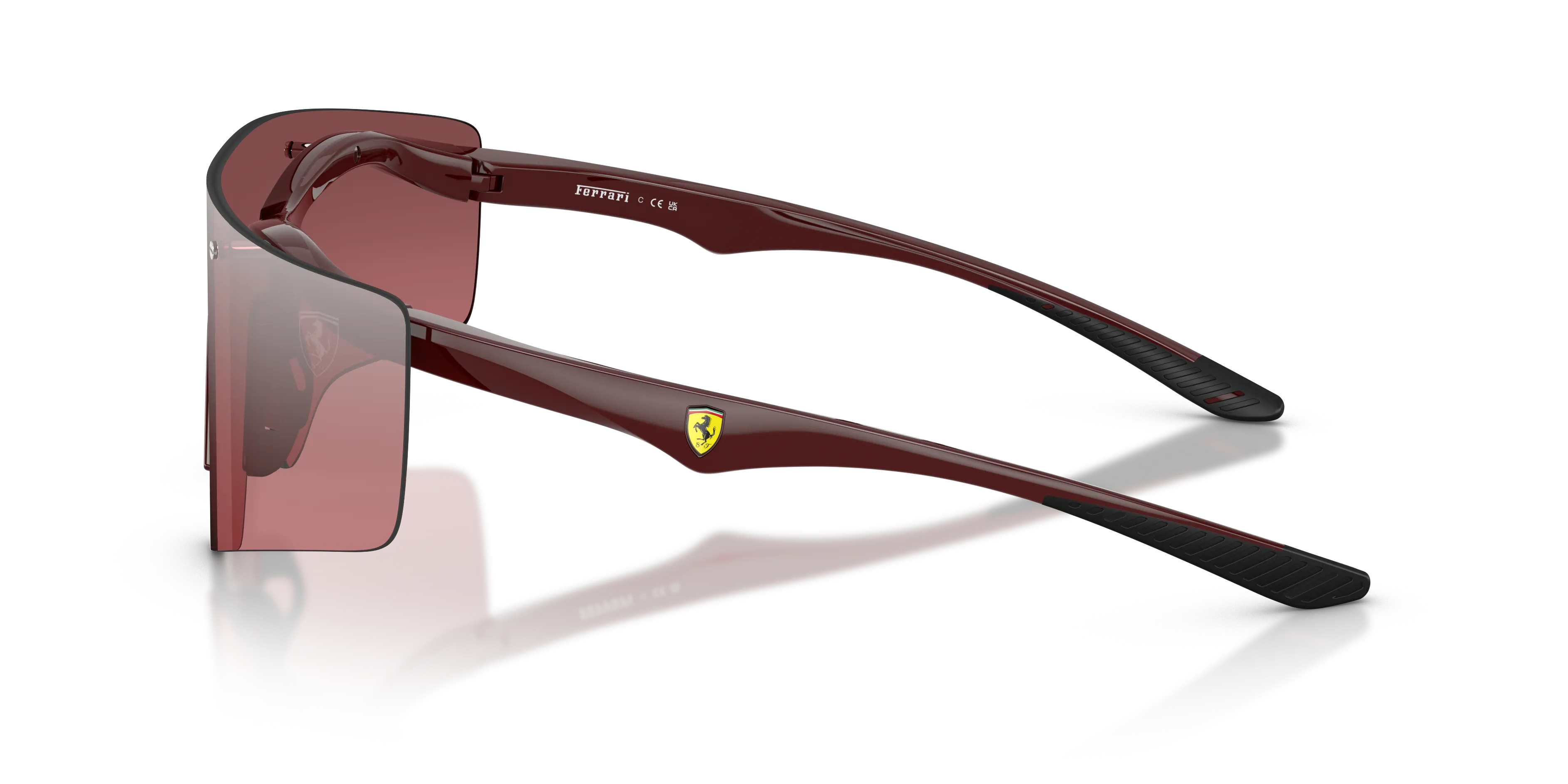 Ferrari Scuderia FZ6031U 525/B5 Occhiali da sole Iniettato Rosso Rosso Pillow Normale - immagine 4