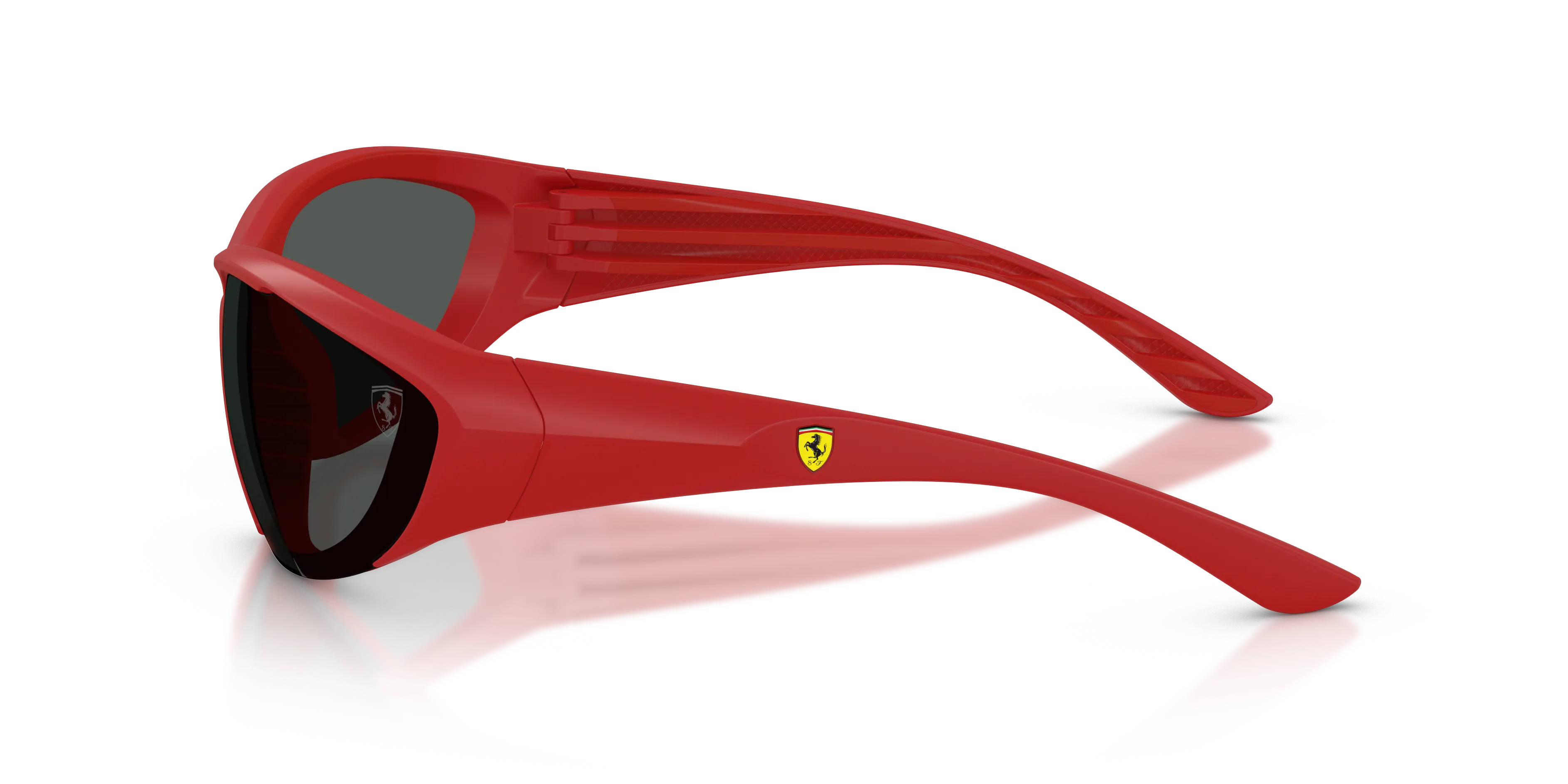 Ferrari Scuderia FZ6029U 514/87 Occhiali da sole Iniettato Rosso Grigio Cat Eye Normale - immagine 4
