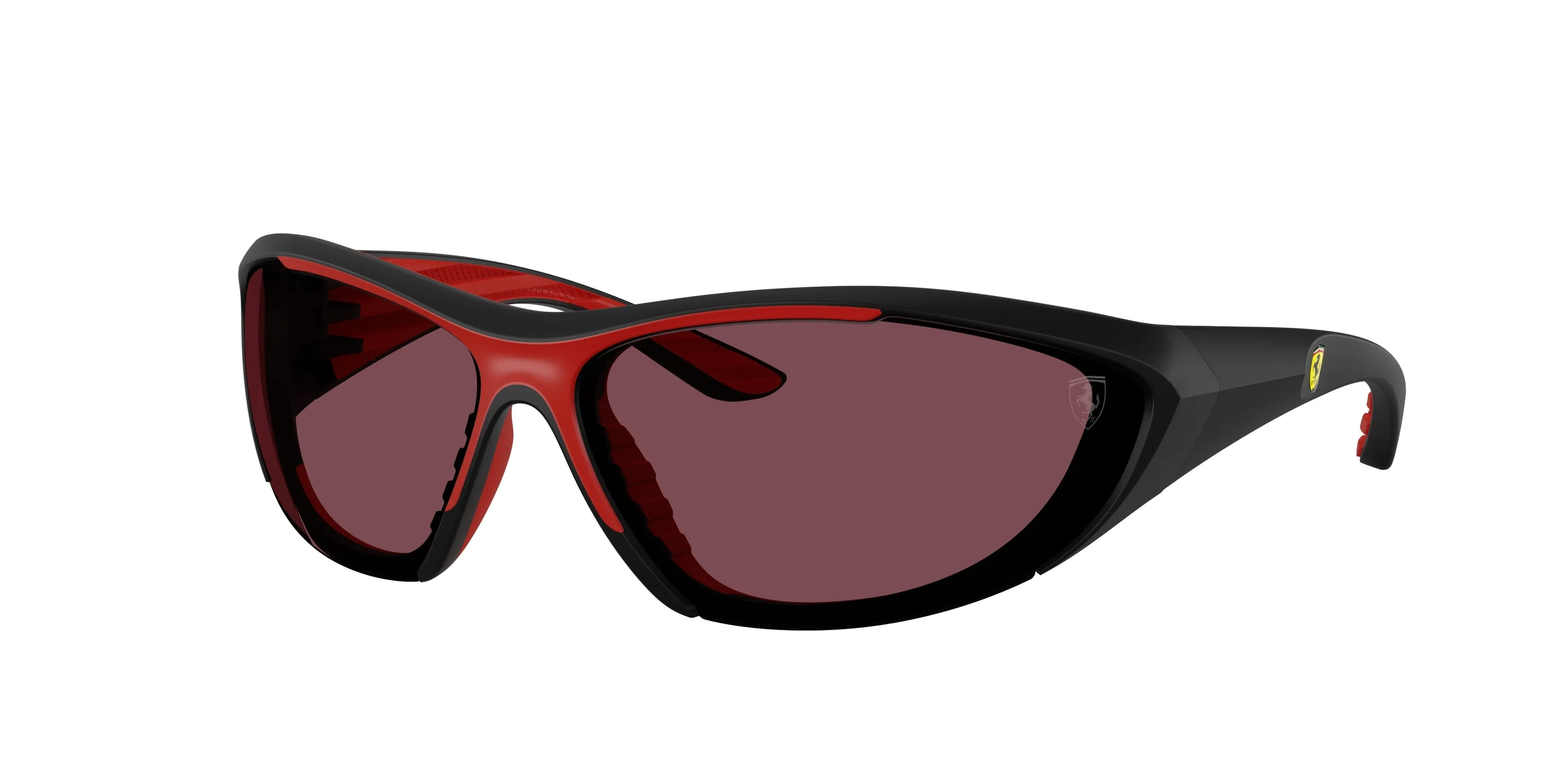 Ferrari Scuderia FZ6029U 504/1E Occhiali da sole Iniettato Nero Rosso Cat Eye Normale - immagine 1