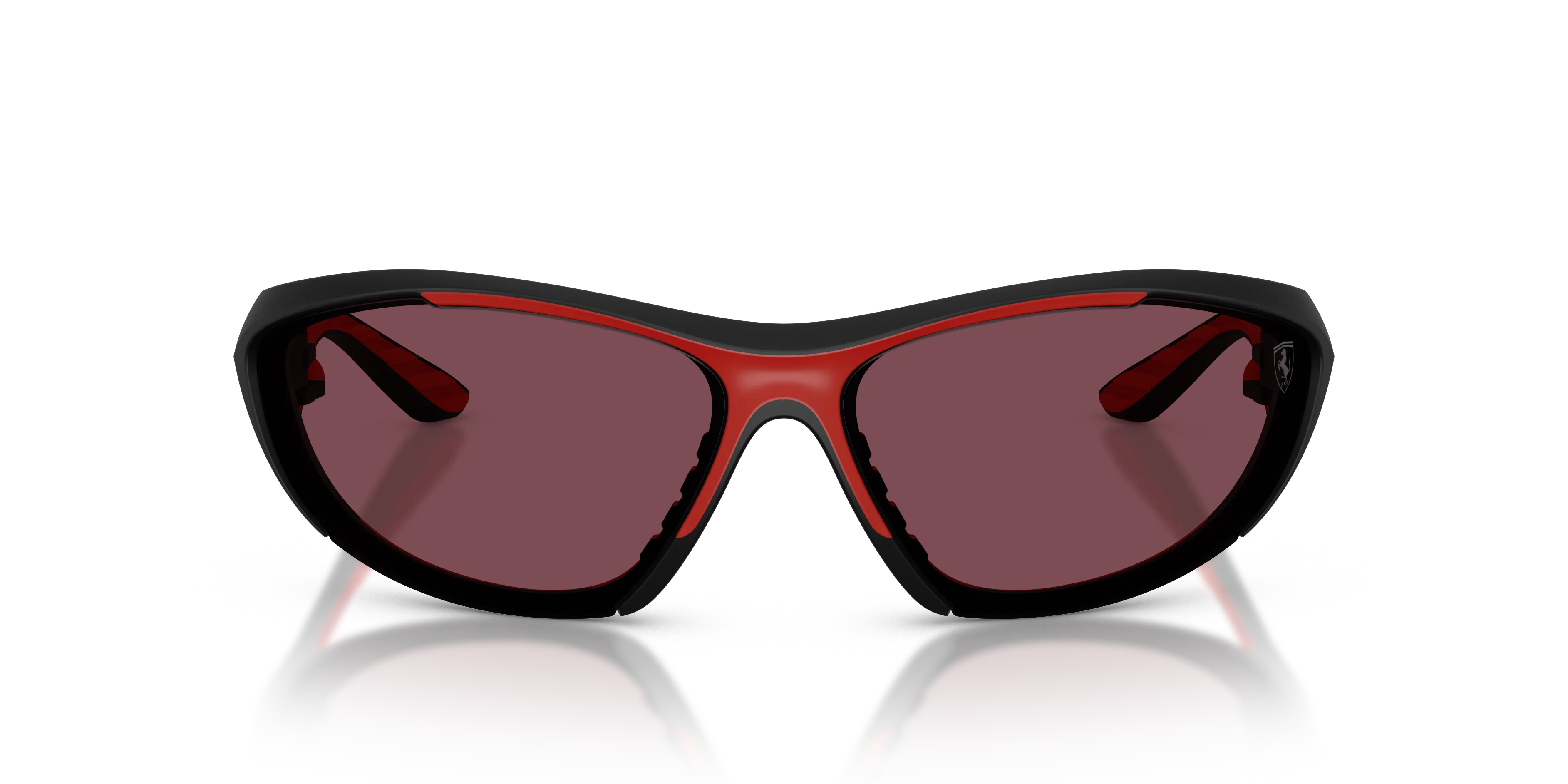 Ferrari Scuderia FZ6029U 504/1E Occhiali da sole Iniettato Nero Rosso Cat Eye Normale - immagine 3