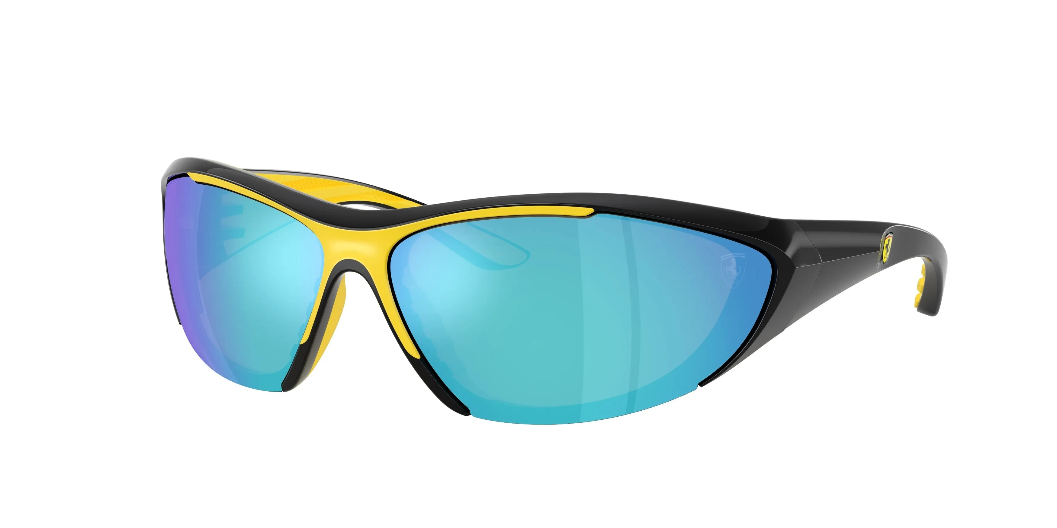 Ferrari Scuderia FZ6029U 501/55 Occhiali da sole Iniettato Nero Blu Cat Eye Normale - immagine 1
