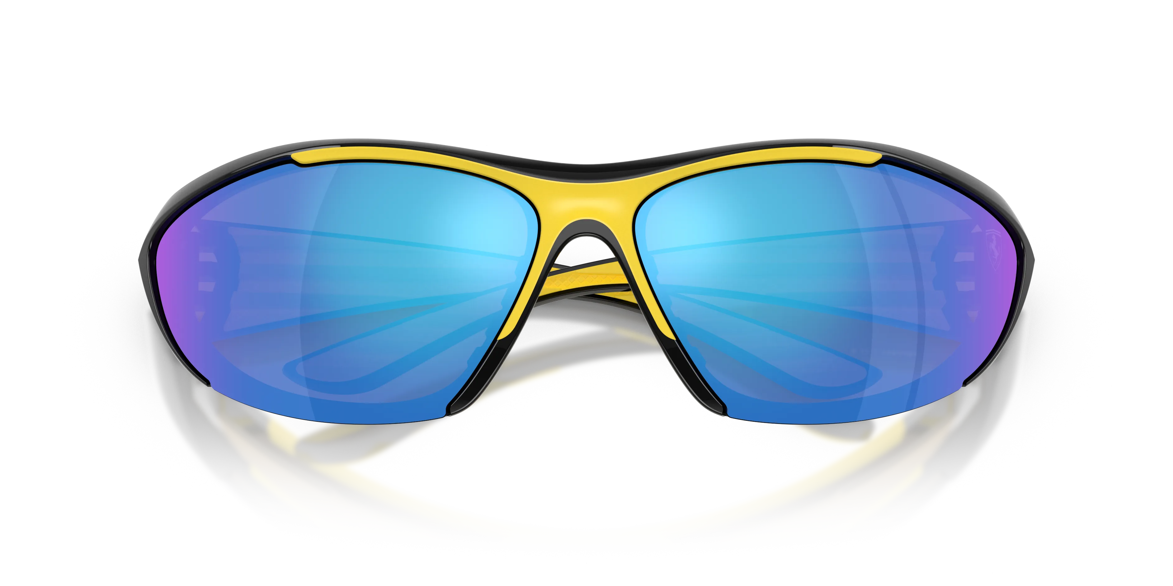 Ferrari Scuderia FZ6029U 501/55 Occhiali da sole Iniettato Nero Blu Cat Eye Normale - immagine 2