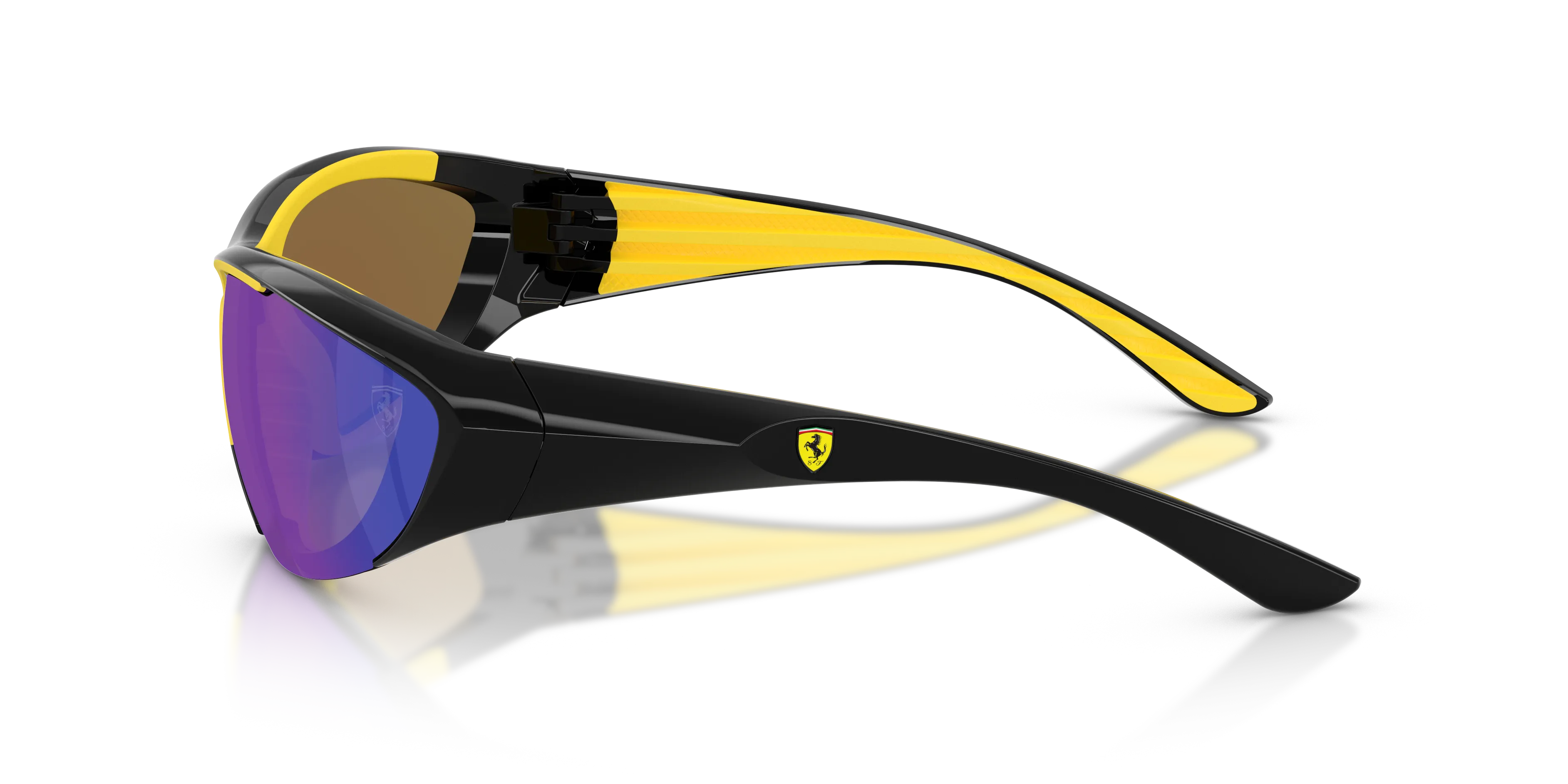 Ferrari Scuderia FZ6029U 501/55 Occhiali da sole Iniettato Nero Blu Cat Eye Normale - immagine 4