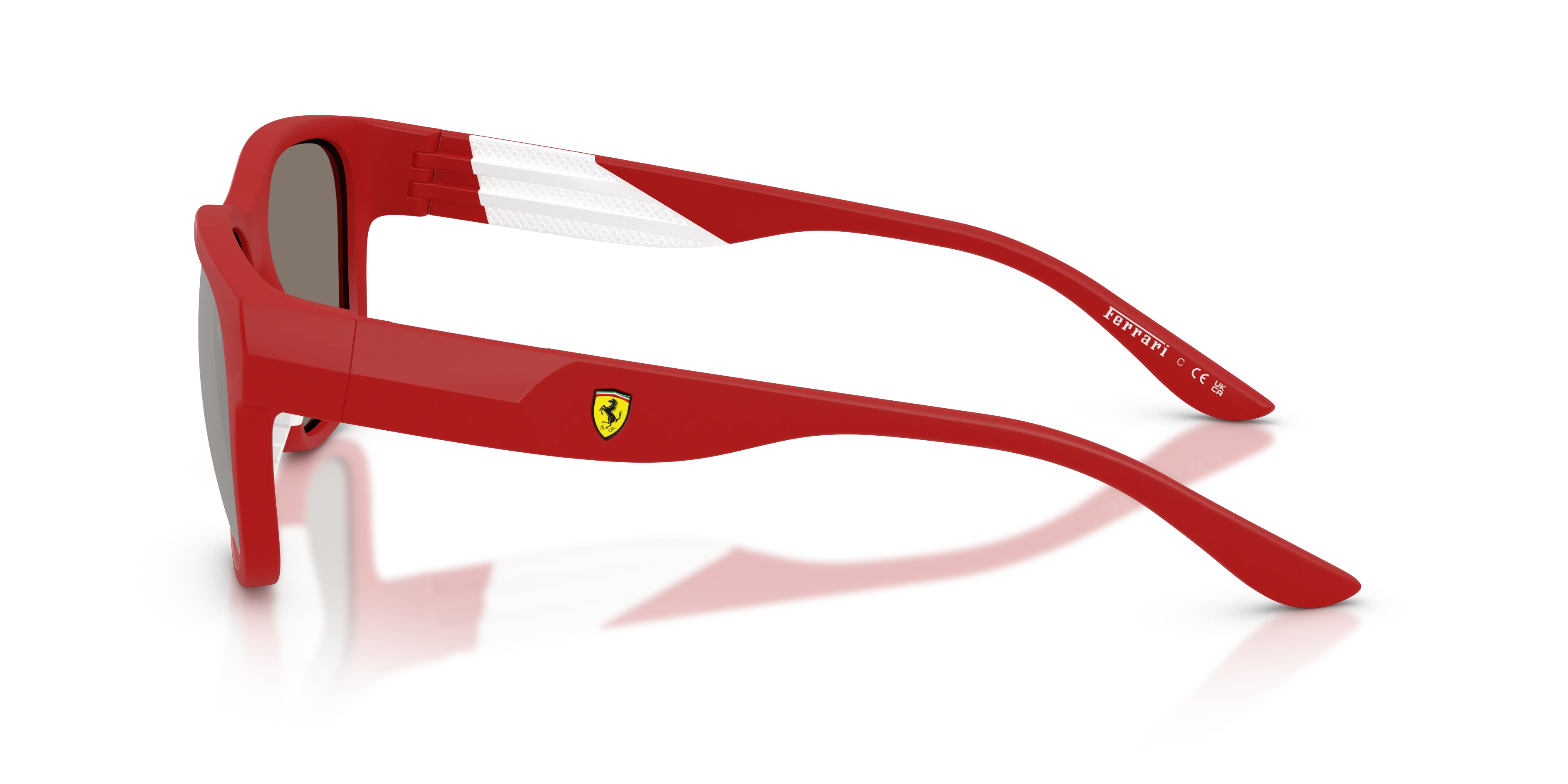 Ferrari Scuderia FZ6028U 514/6G Occhiali da sole Iniettato Rosso Grigio Pillow Normale - immagine 4