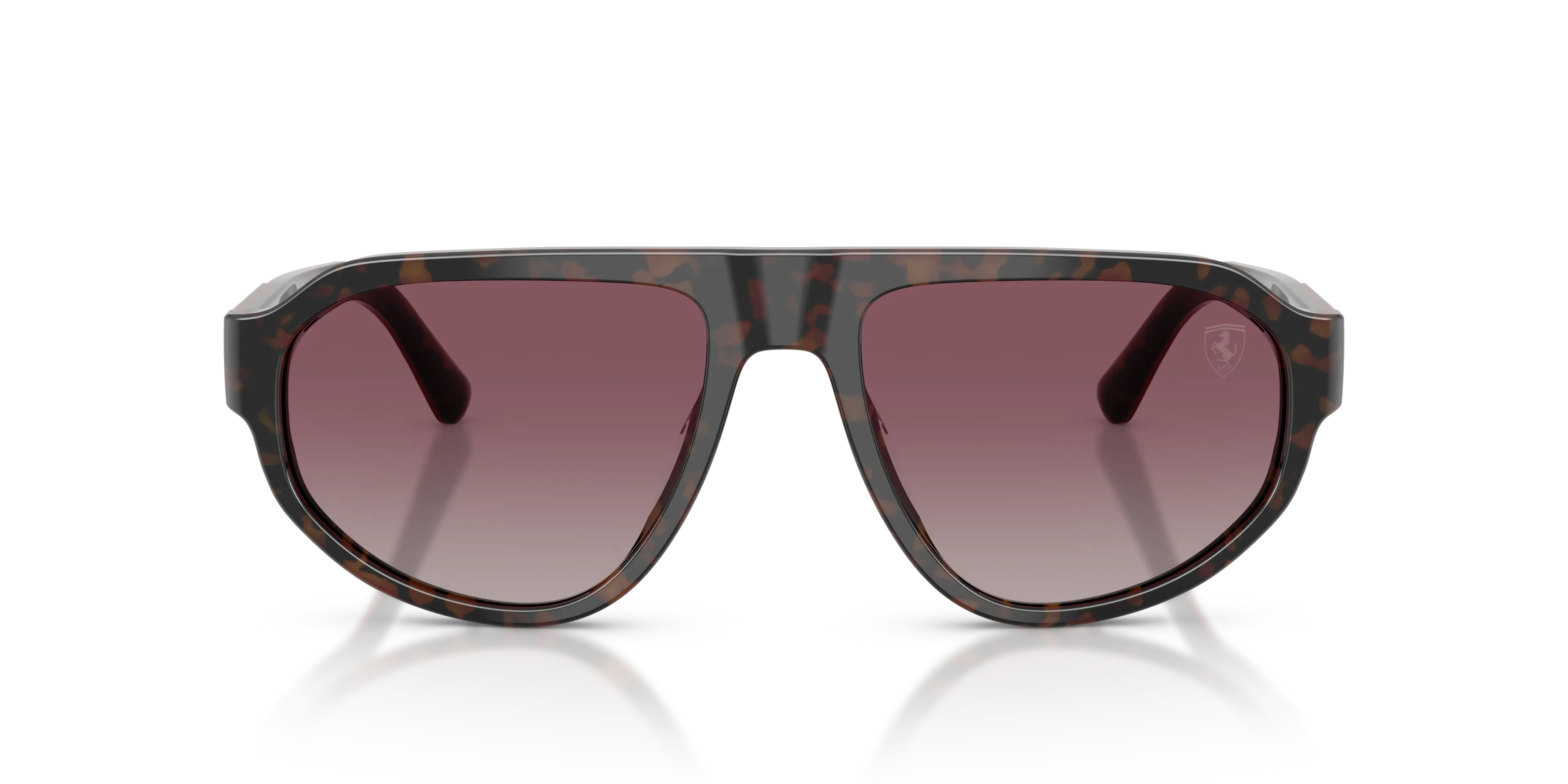 Ferrari Scuderia FZ6027U 760/85 Occhiali da sole Acetato Tartaruga Rosso Geometrica Polarizzata - immagine 3