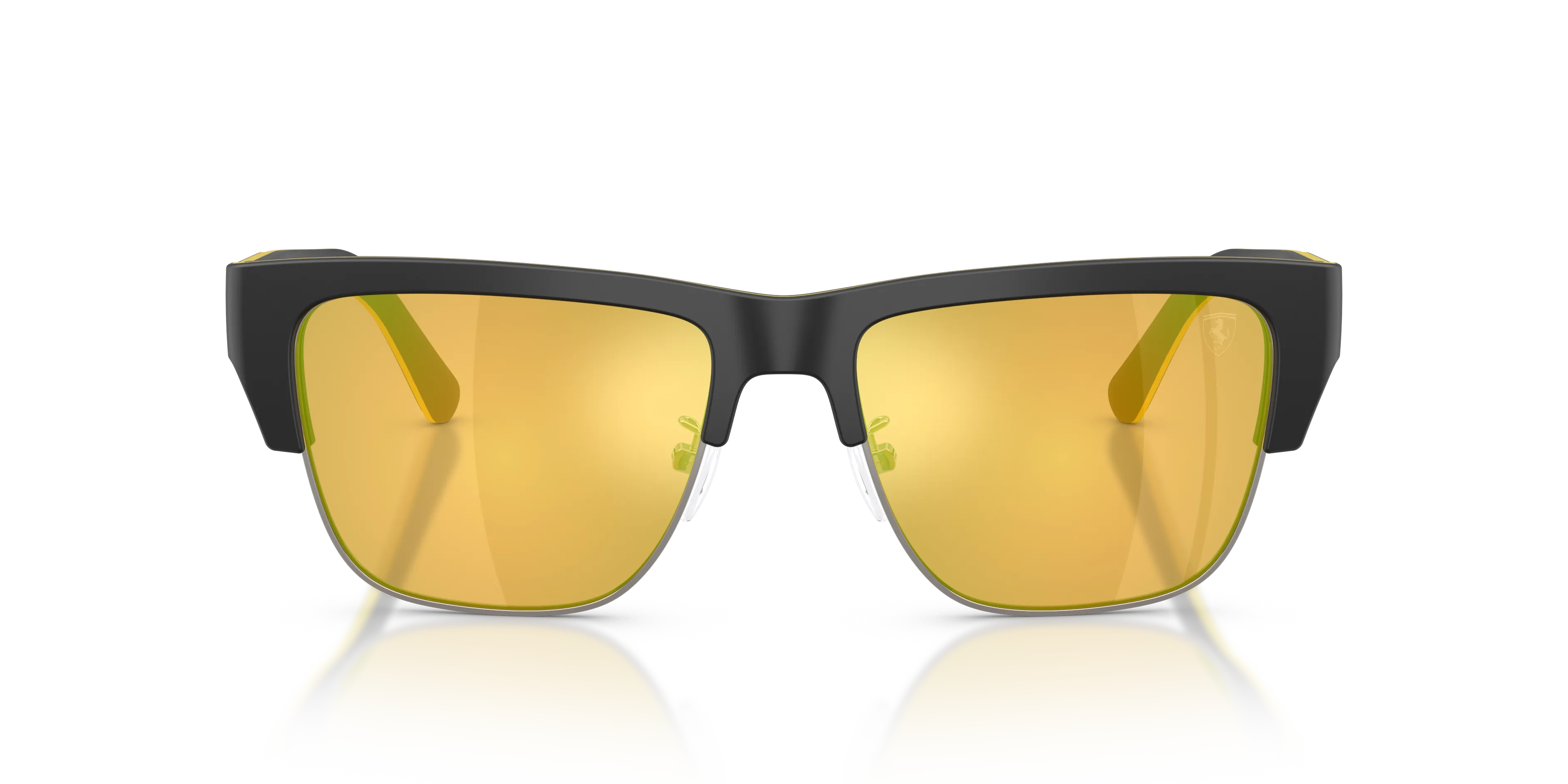 Ferrari Scuderia FZ6026 762/8N Occhiali da sole Acetato Nero Giallo Squadrata Normale - immagine 3