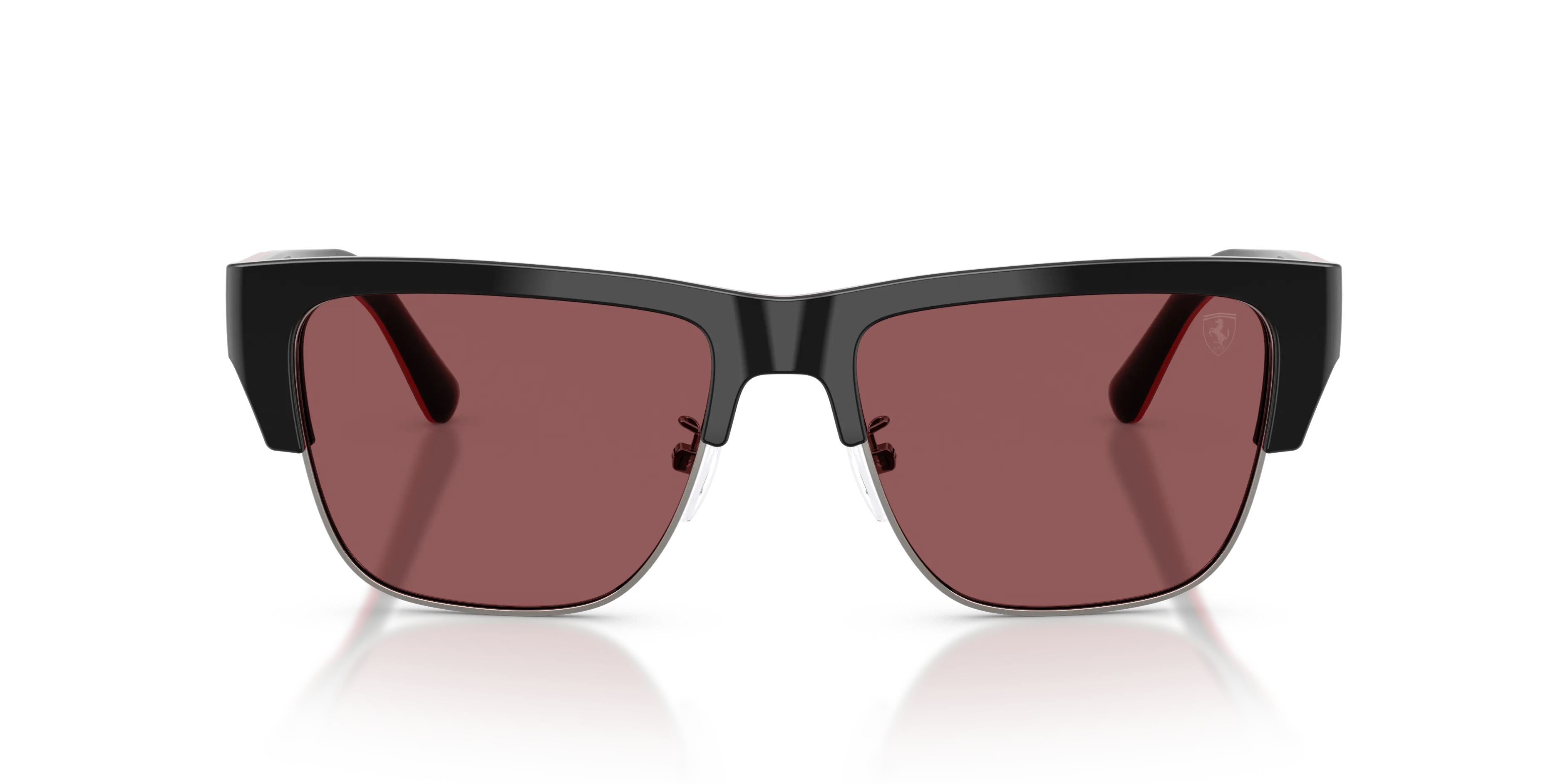 Ferrari Scuderia FZ6026 761/1E Occhiali da sole Acetato Nero Rosso Squadrata Normale - immagine 3
