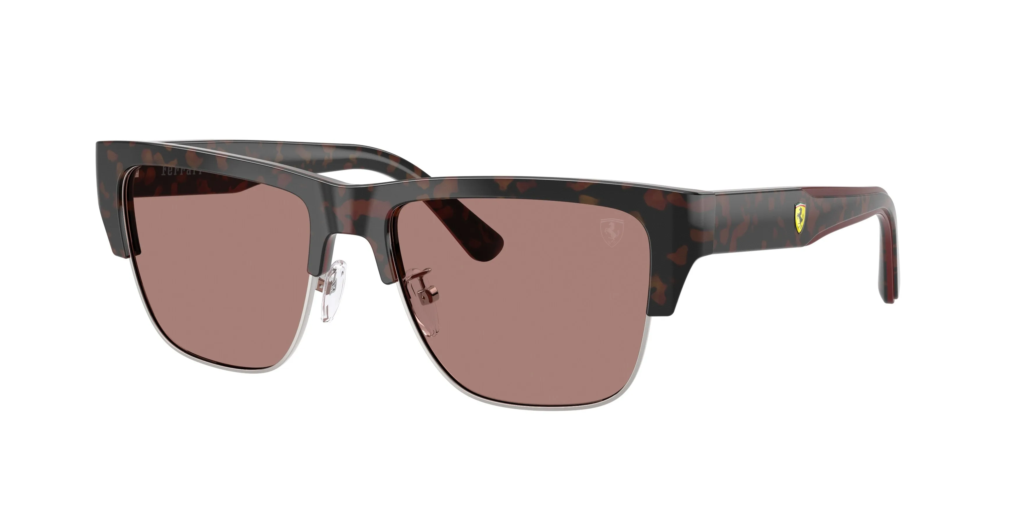 Ferrari Scuderia FZ6026 760/73 Occhiali da sole Acetato Tartaruga Marrone Squadrata Normale - immagine 1