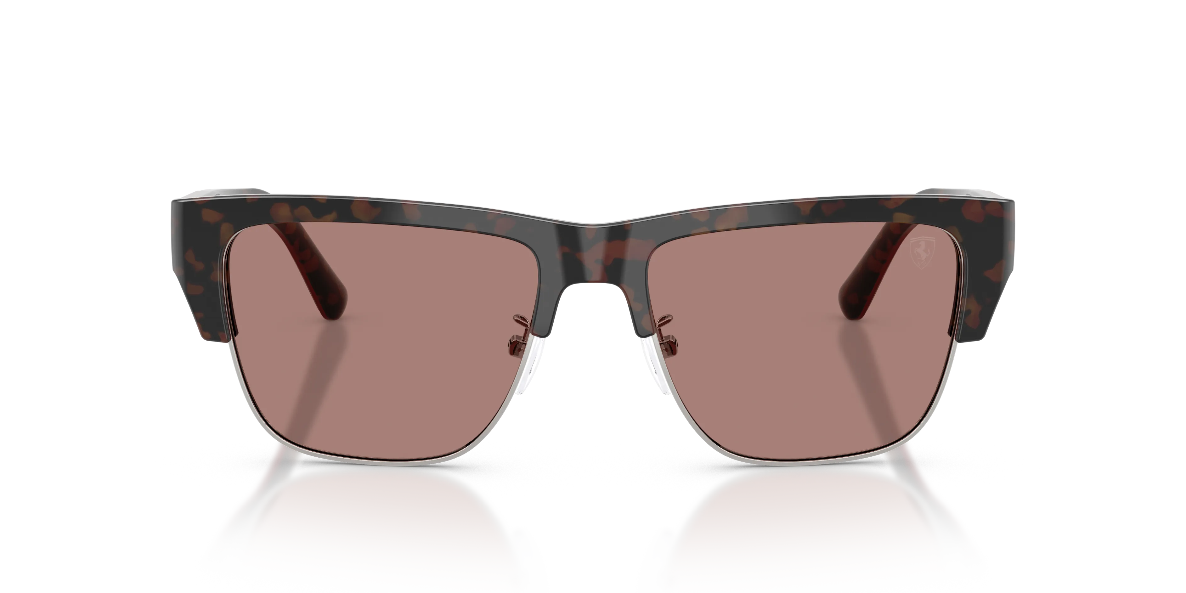 Ferrari Scuderia FZ6026 760/73 Occhiali da sole Acetato Tartaruga Marrone Squadrata Normale - immagine 3