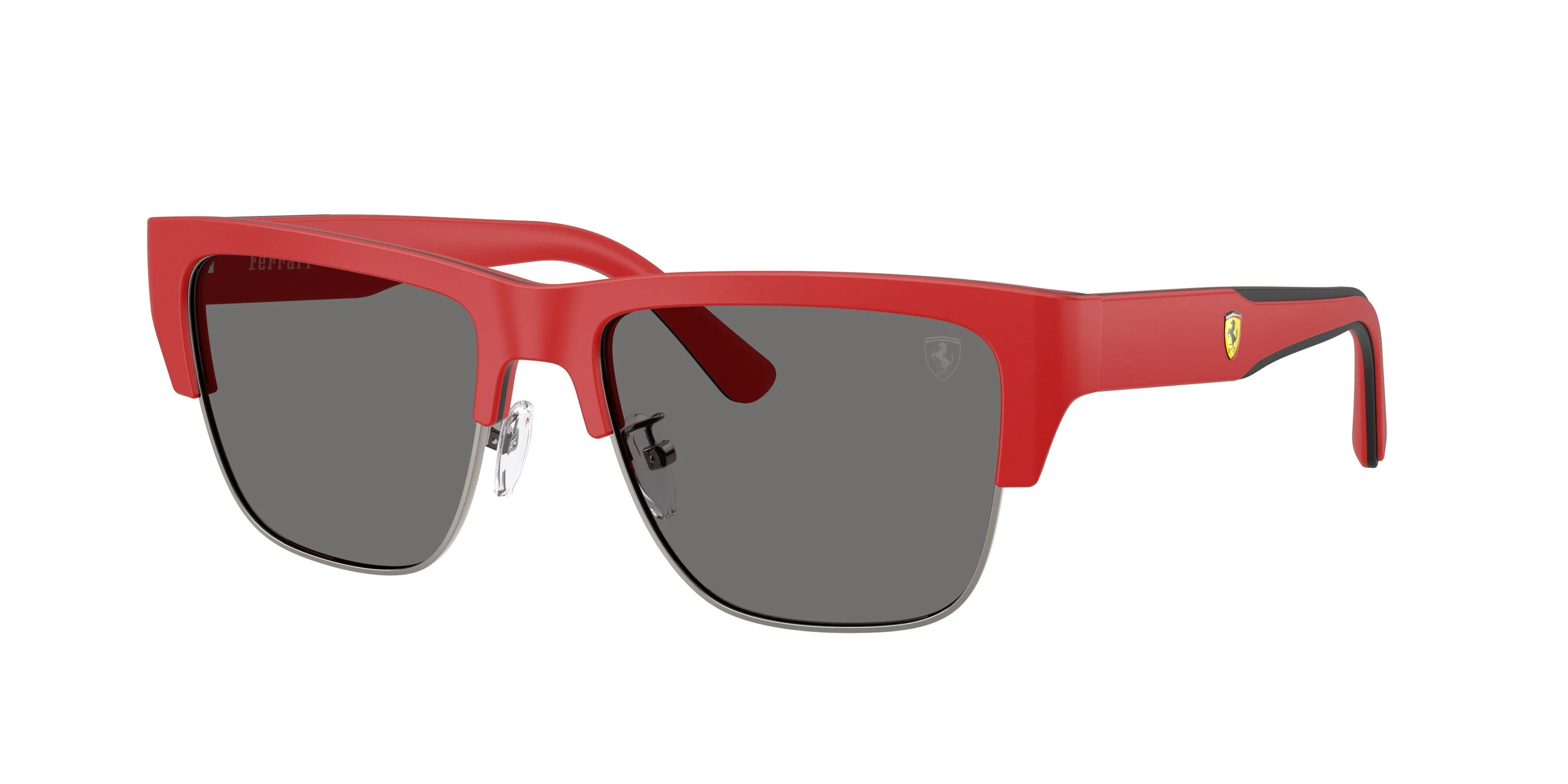 Ferrari Scuderia FZ6026 758/81 Occhiali da sole Acetato Nero Grigio Squadrata Polarizzata - immagine 1