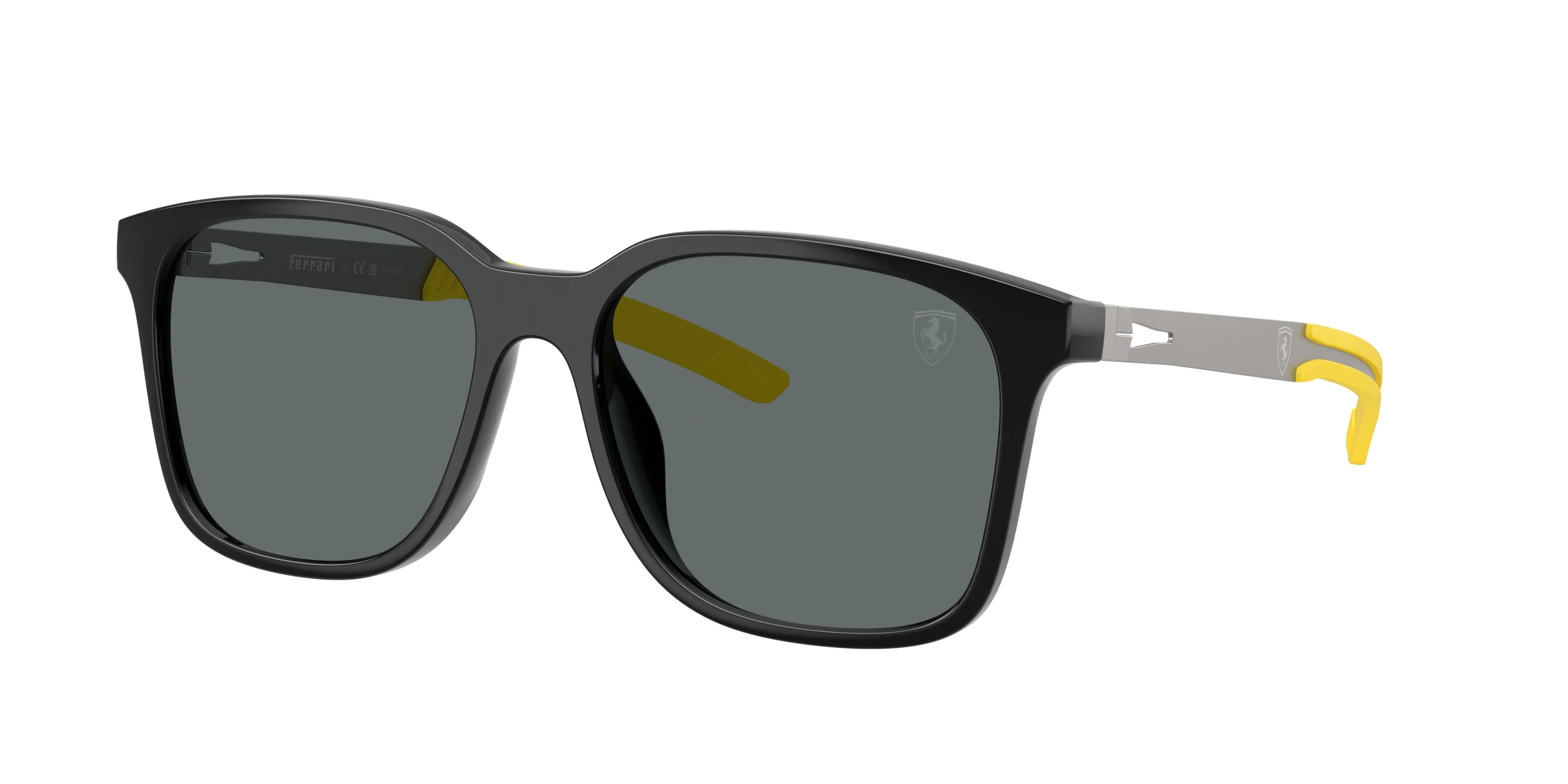 Ferrari Scuderia FZ6025D 501/81 Occhiali da sole Iniettato Nero Grigio Squadrata Polarizzata - immagine 1