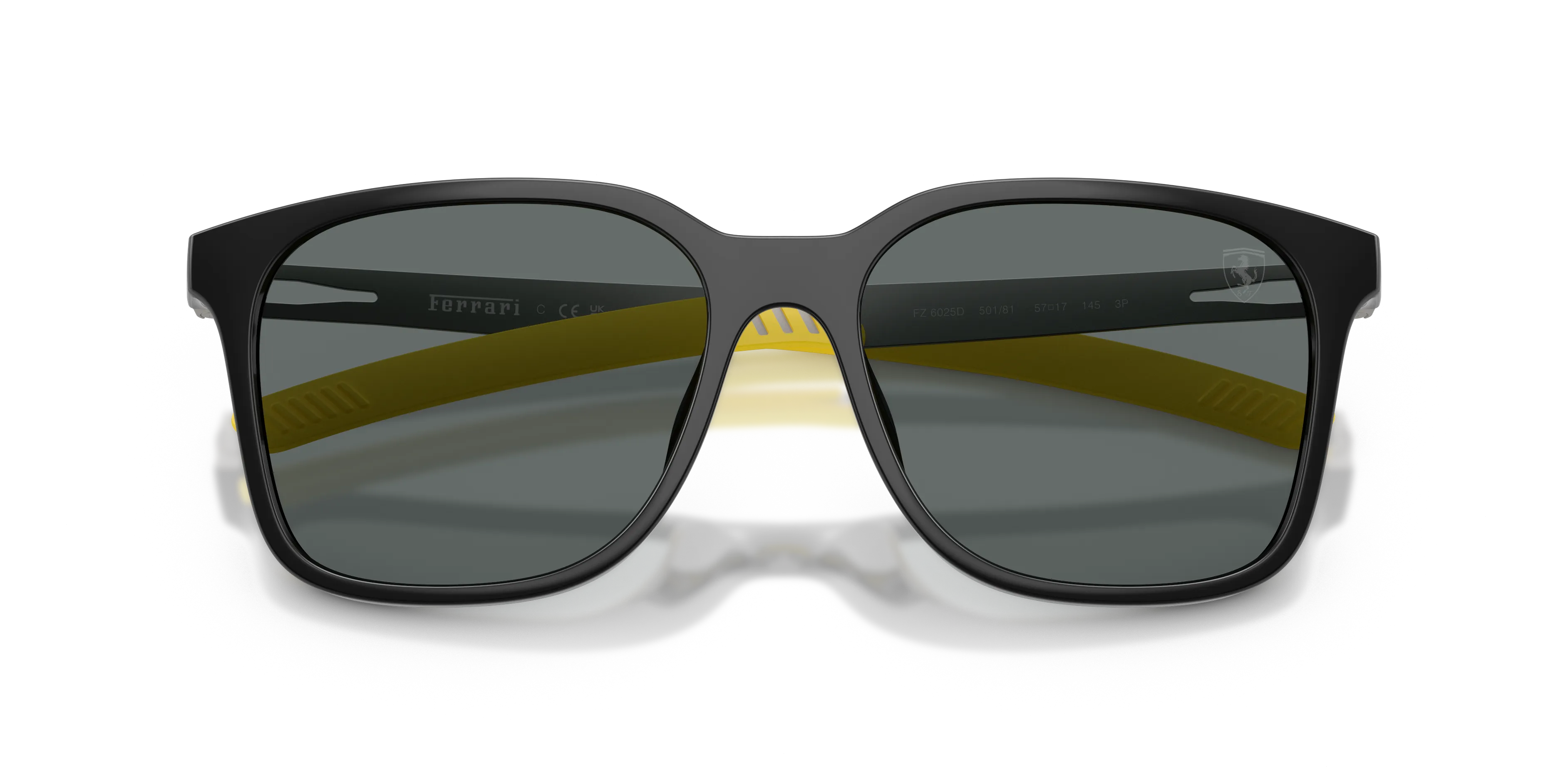 Ferrari Scuderia FZ6025D 501/81 Occhiali da sole Iniettato Nero Grigio Squadrata Polarizzata - immagine 2