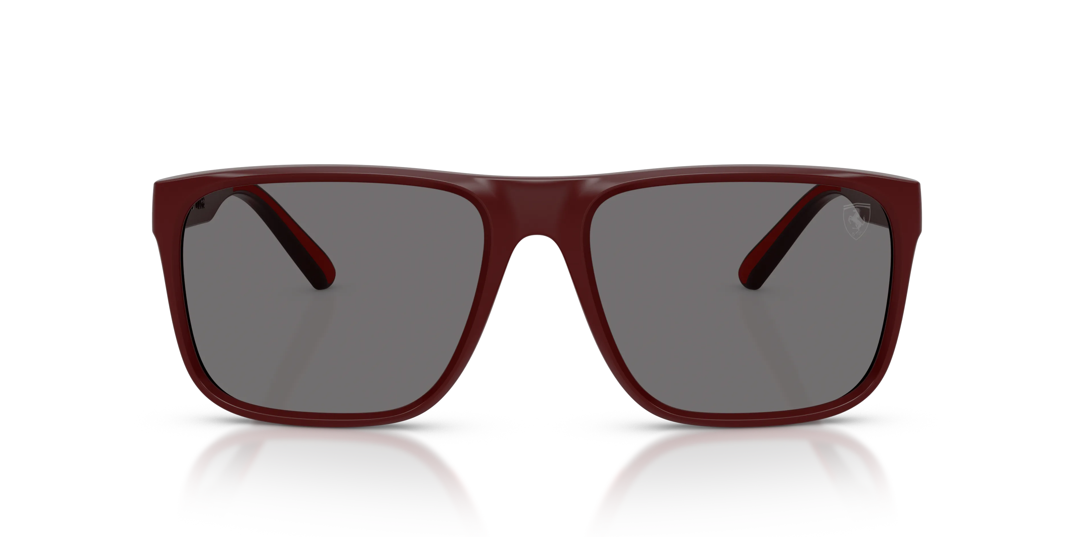 Ferrari Scuderia FZ6002U 530/81 Occhiali da sole Iniettato Rosso Grigio Squadrata Polarizzata - immagine 3