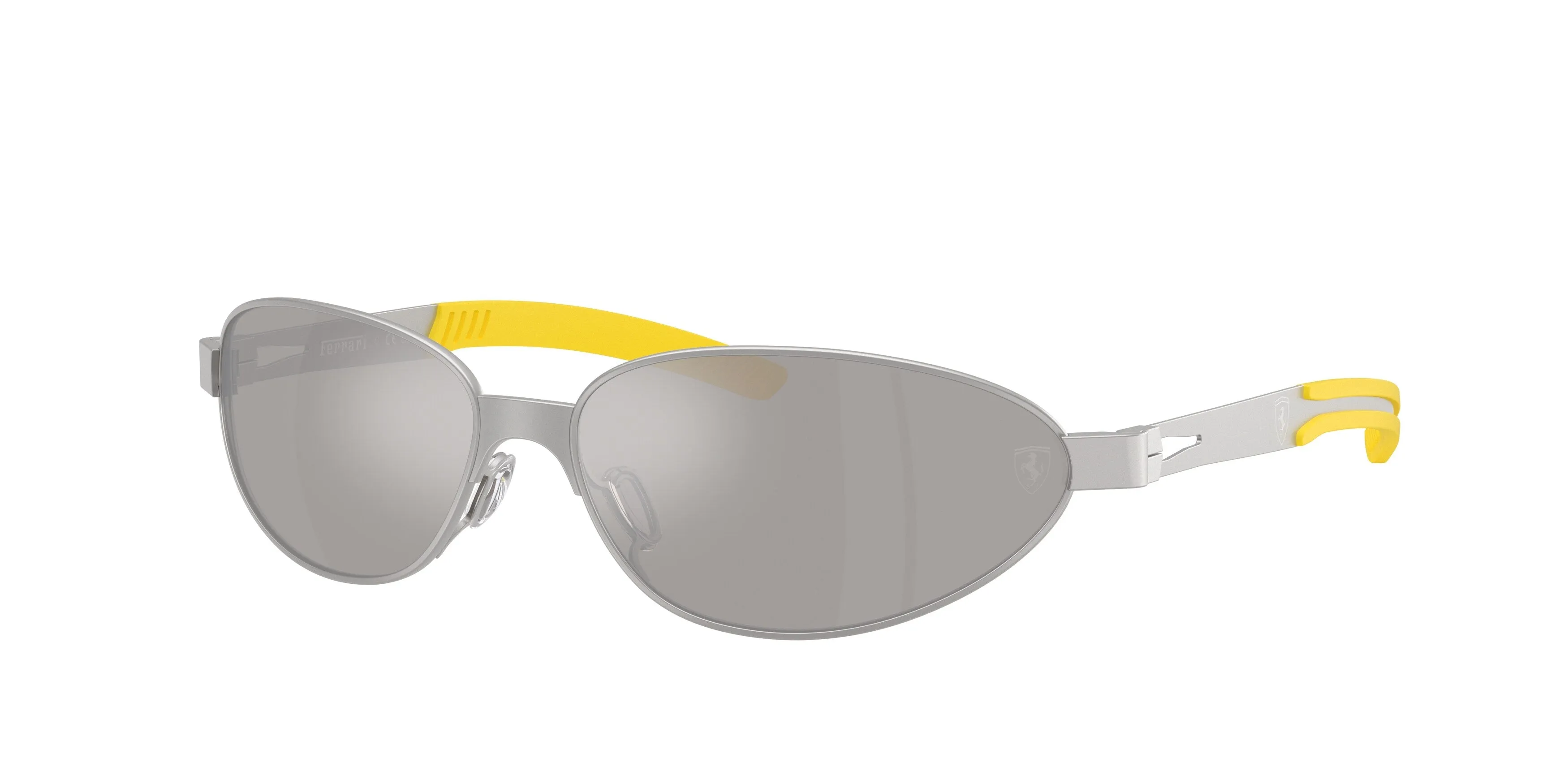 Ferrari Scuderia FZ5008 135/6G Occhiali da sole Metallo Argento Grigio Rotonda Normale - immagine 1
