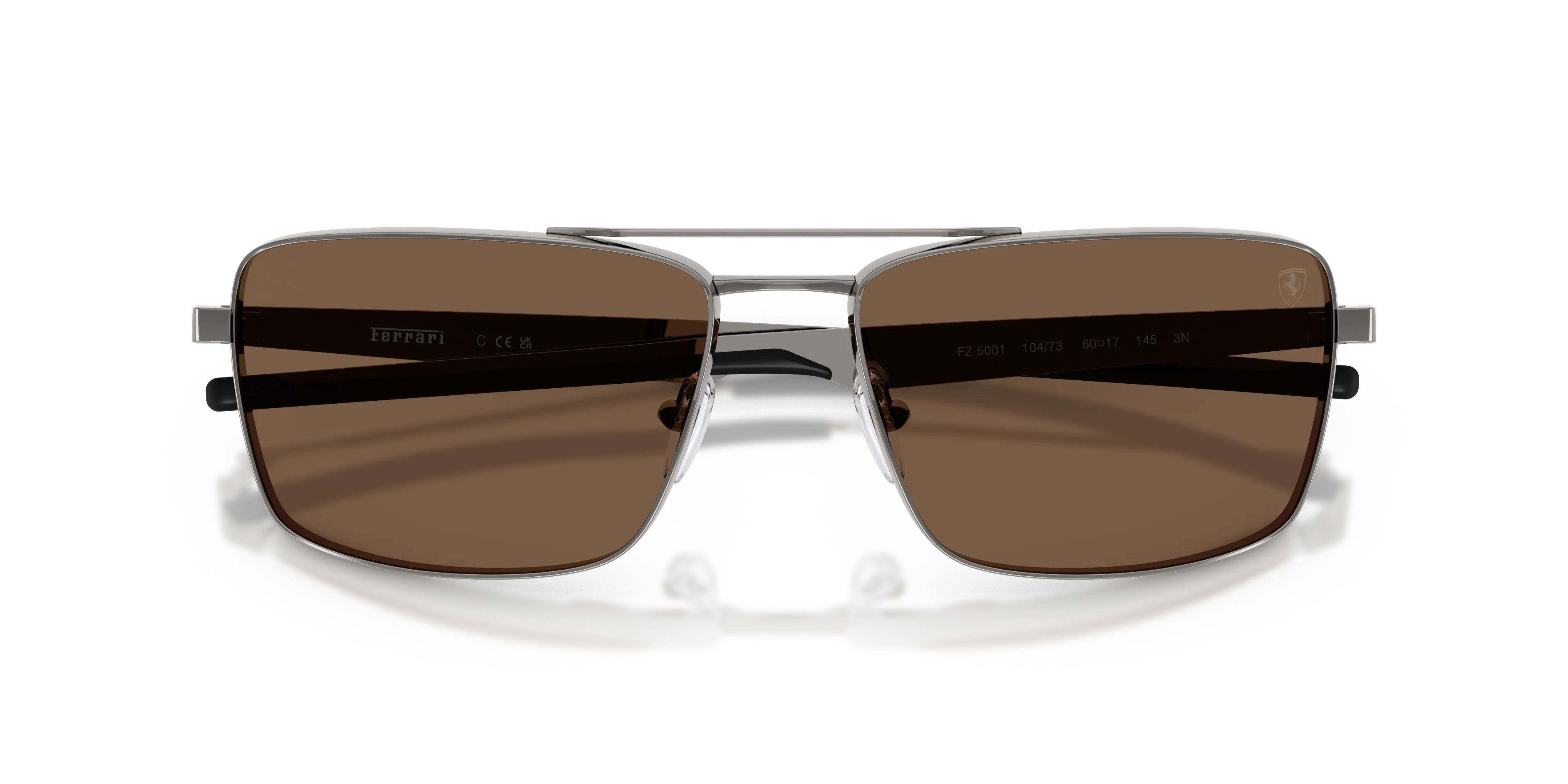 Ferrari Scuderia FZ5001 104/73 Occhiali da sole Metallo Grigio Marrone Squadrata Normale - immagine 2