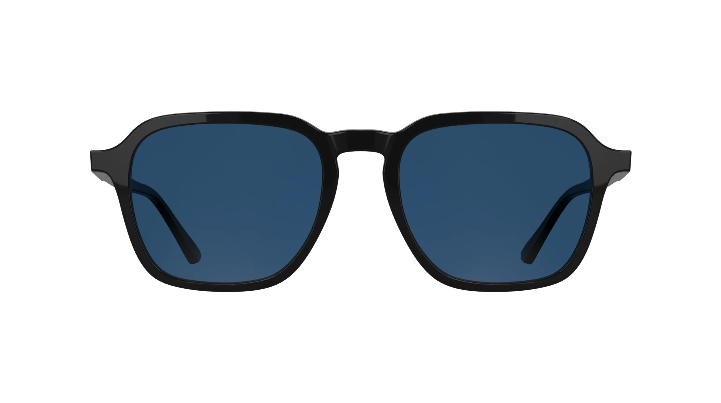 Calvin Klein CK26507S 004 Occhiali da sole Acetato Nero Blu Squadrata Normale - immagine 2