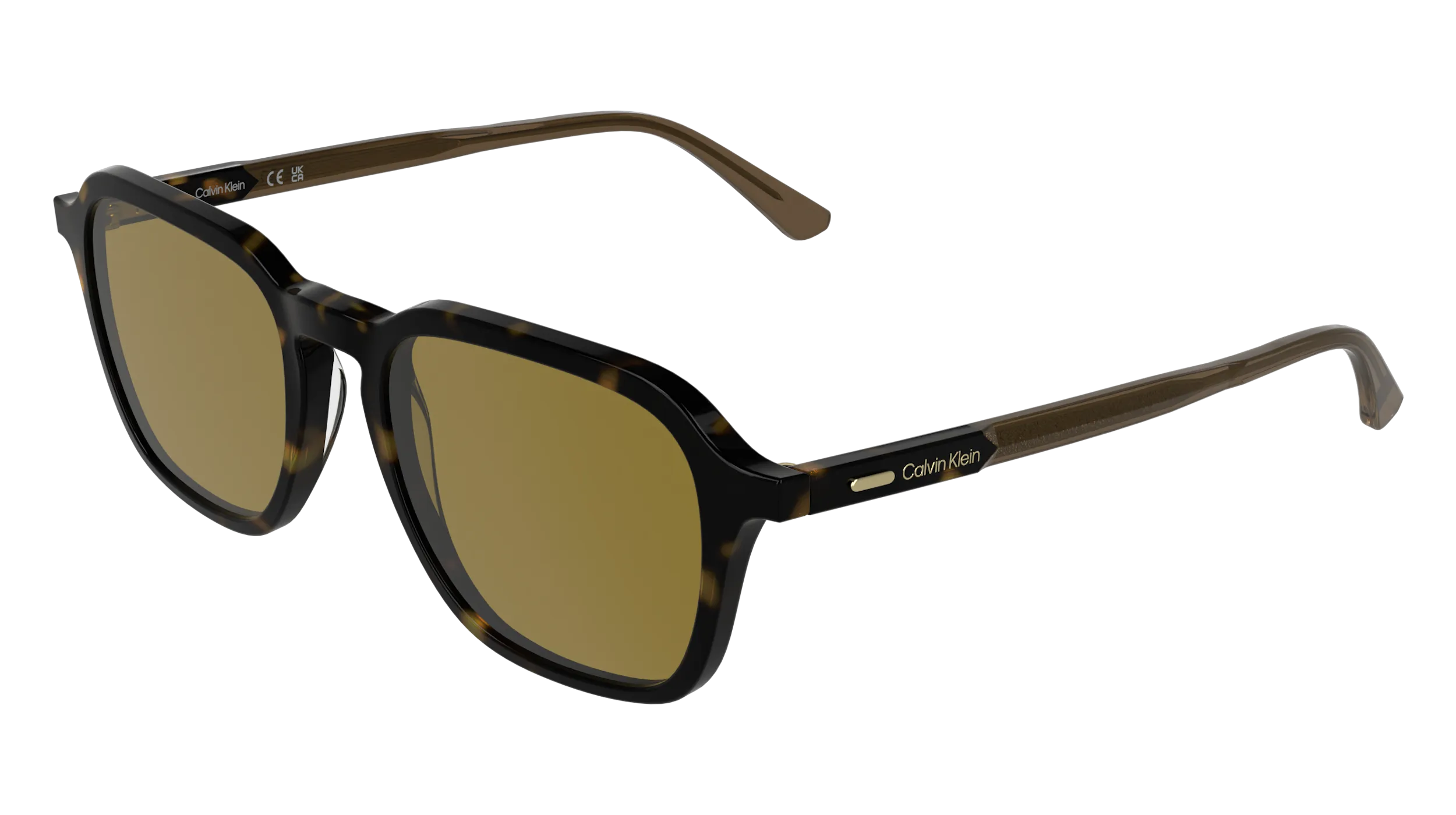Calvin Klein CK26507S 235 Occhiali da sole Acetato Havana Marrone Squadrata Normale - immagine 1