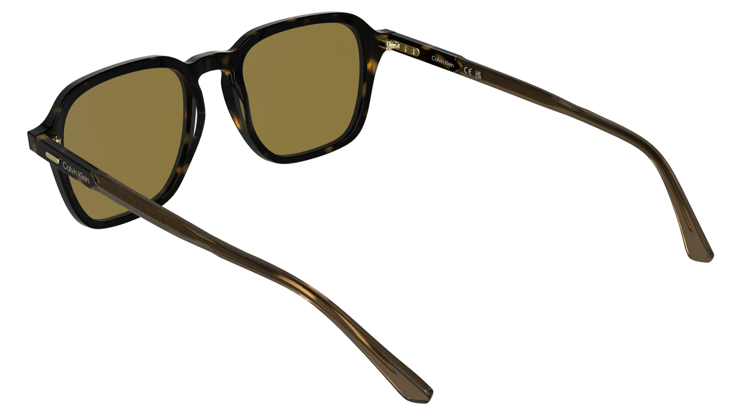 Calvin Klein CK26507S 235 Occhiali da sole Acetato Havana Marrone Squadrata Normale - immagine 4
