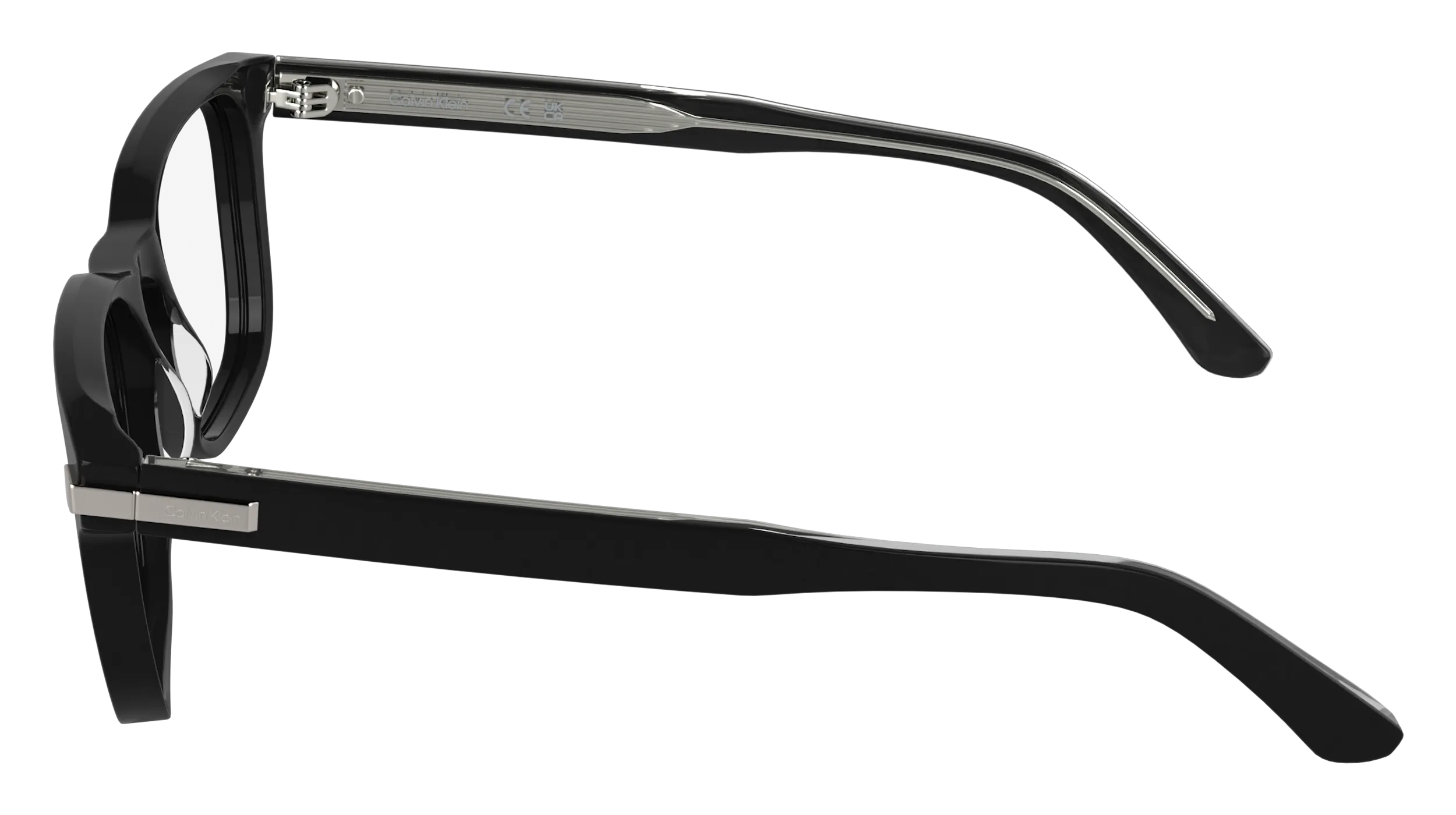 Calvin Klein CK26514 001 Montature da vista Acetato Nero Squadrata Normale - immagine 3