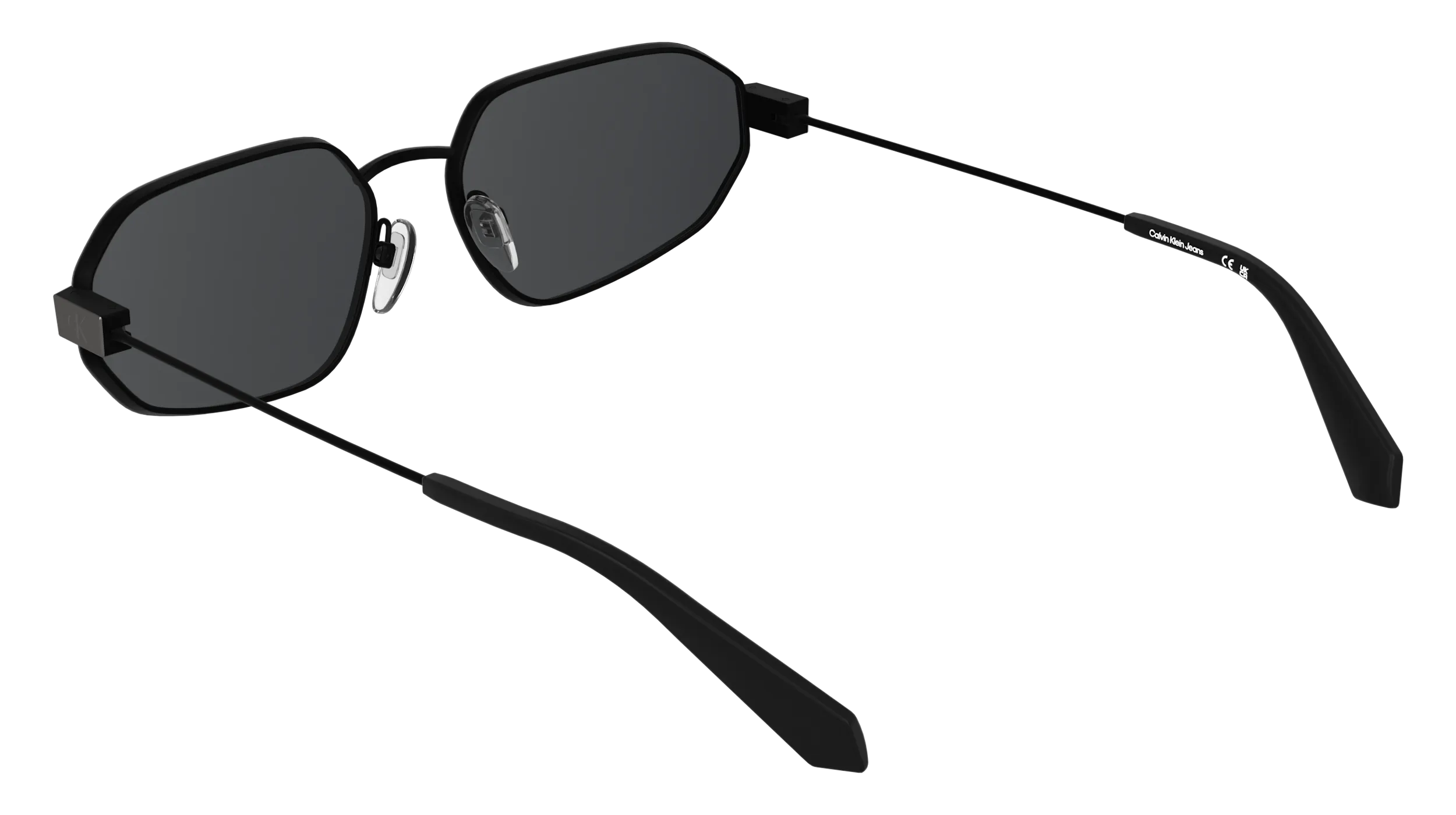 Calvin Klein CKJ26200S 018 Occhiali da sole Metallo Grigio Grigio Squadrata Normale - immagine 4