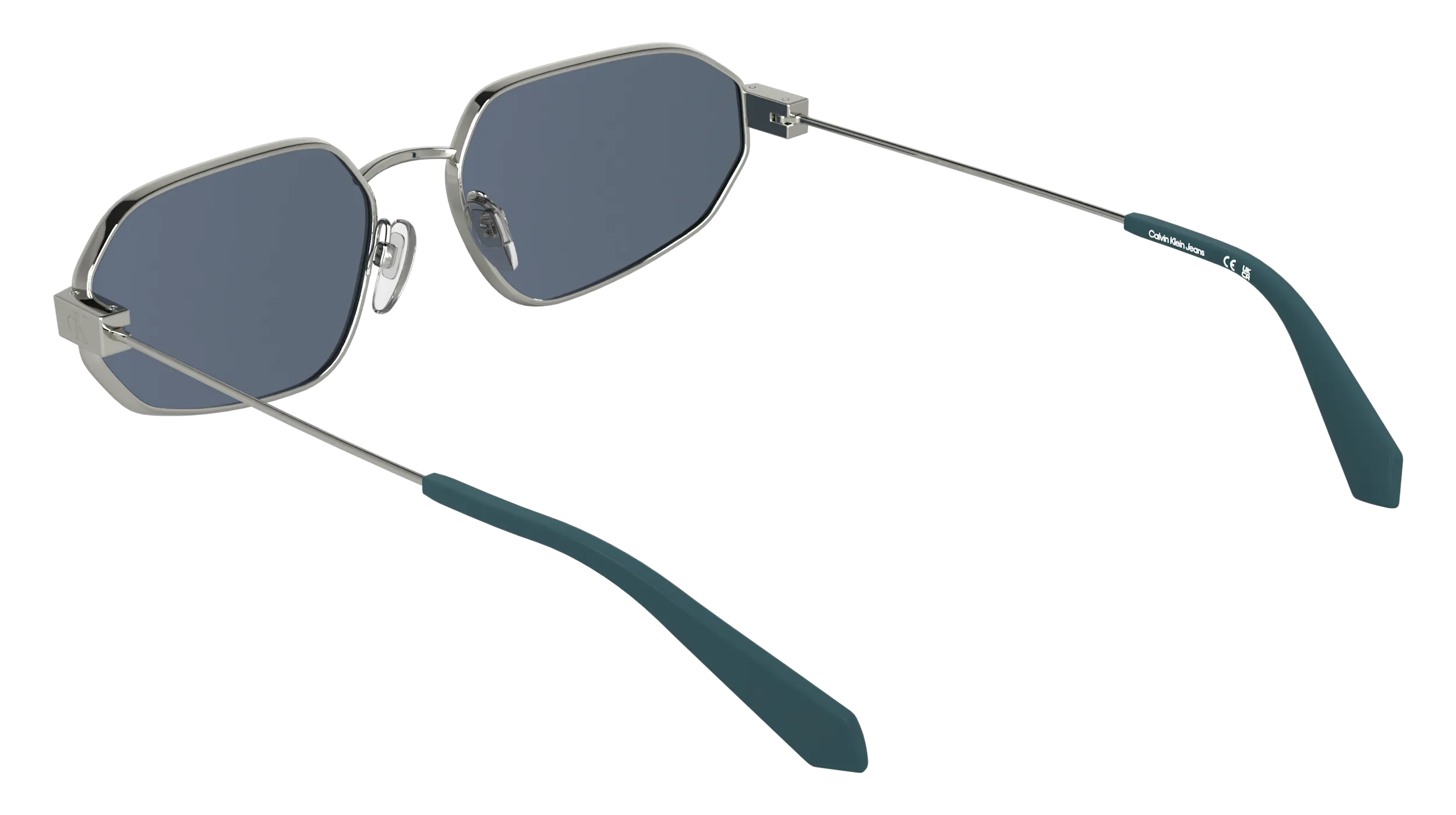 Calvin Klein CKJ26200S 040 Occhiali da sole Metallo Argento Squadrata Normale - immagine 4