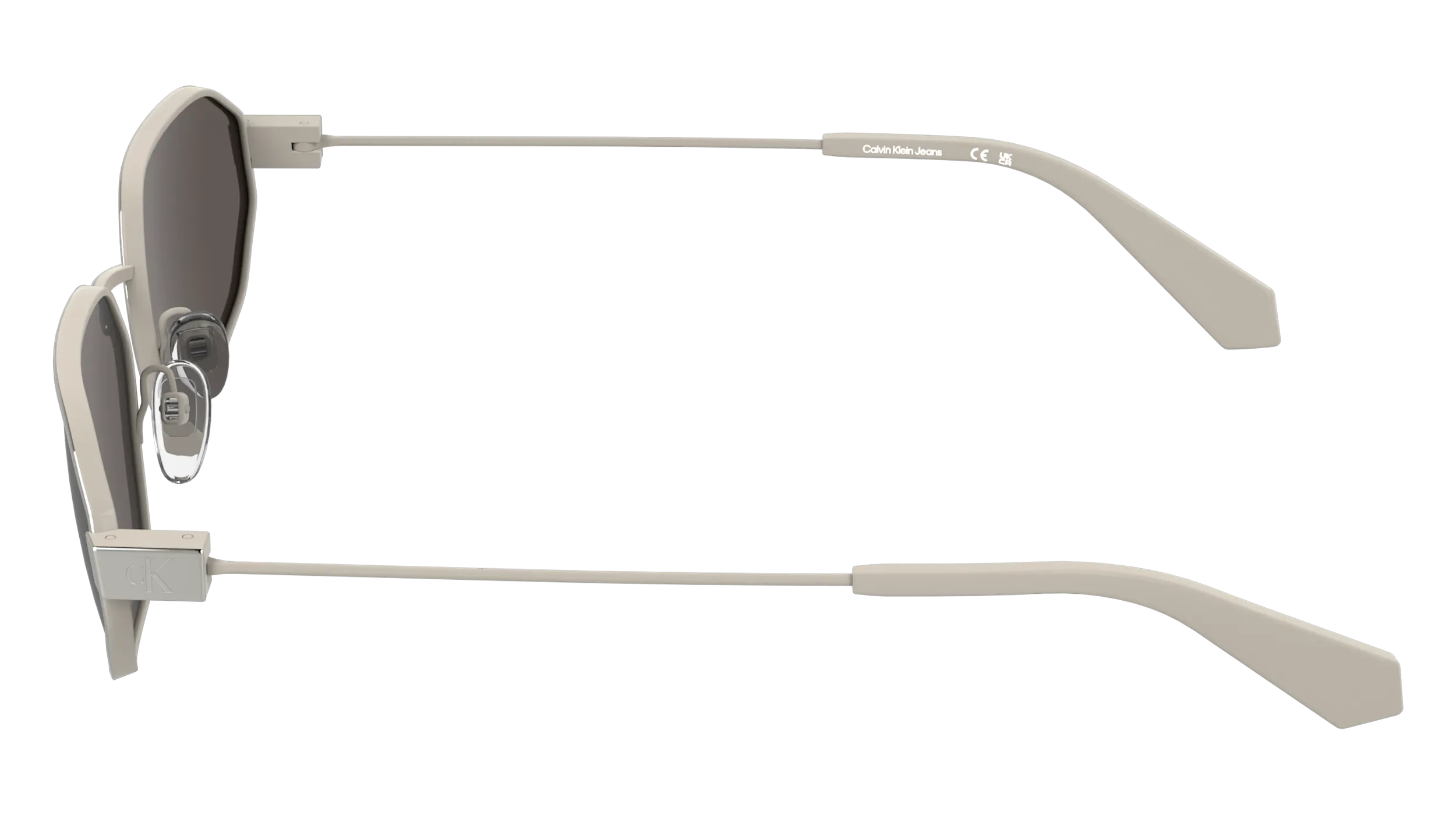 Calvin Klein CKJ26200S 042 Occhiali da sole Metallo Argento Squadrata Normale - immagine 3