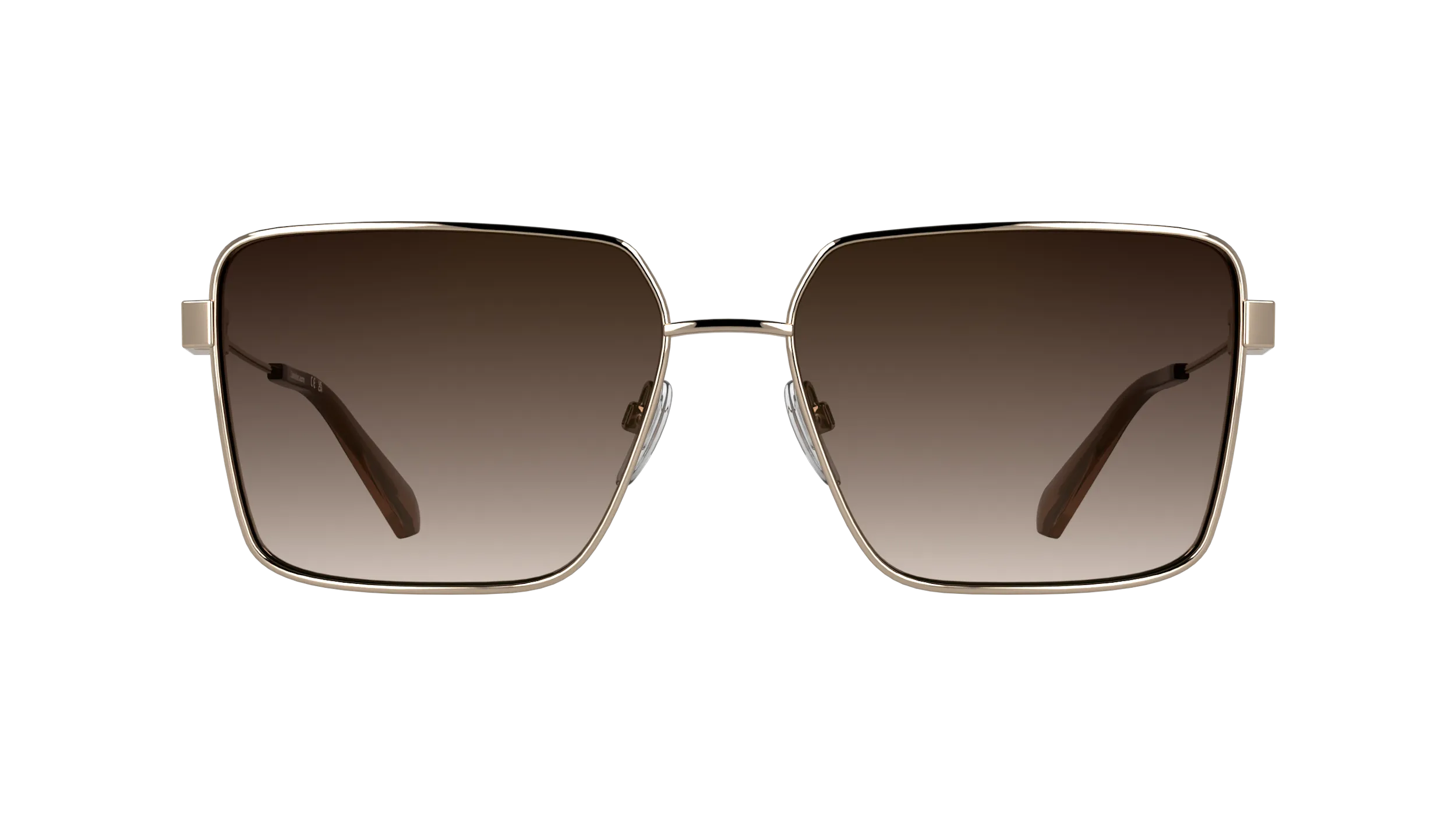Calvin Klein CKJ26201S 770 Occhiali da sole Metallo Oro Bordeaux Squadrata Normale - immagine 2