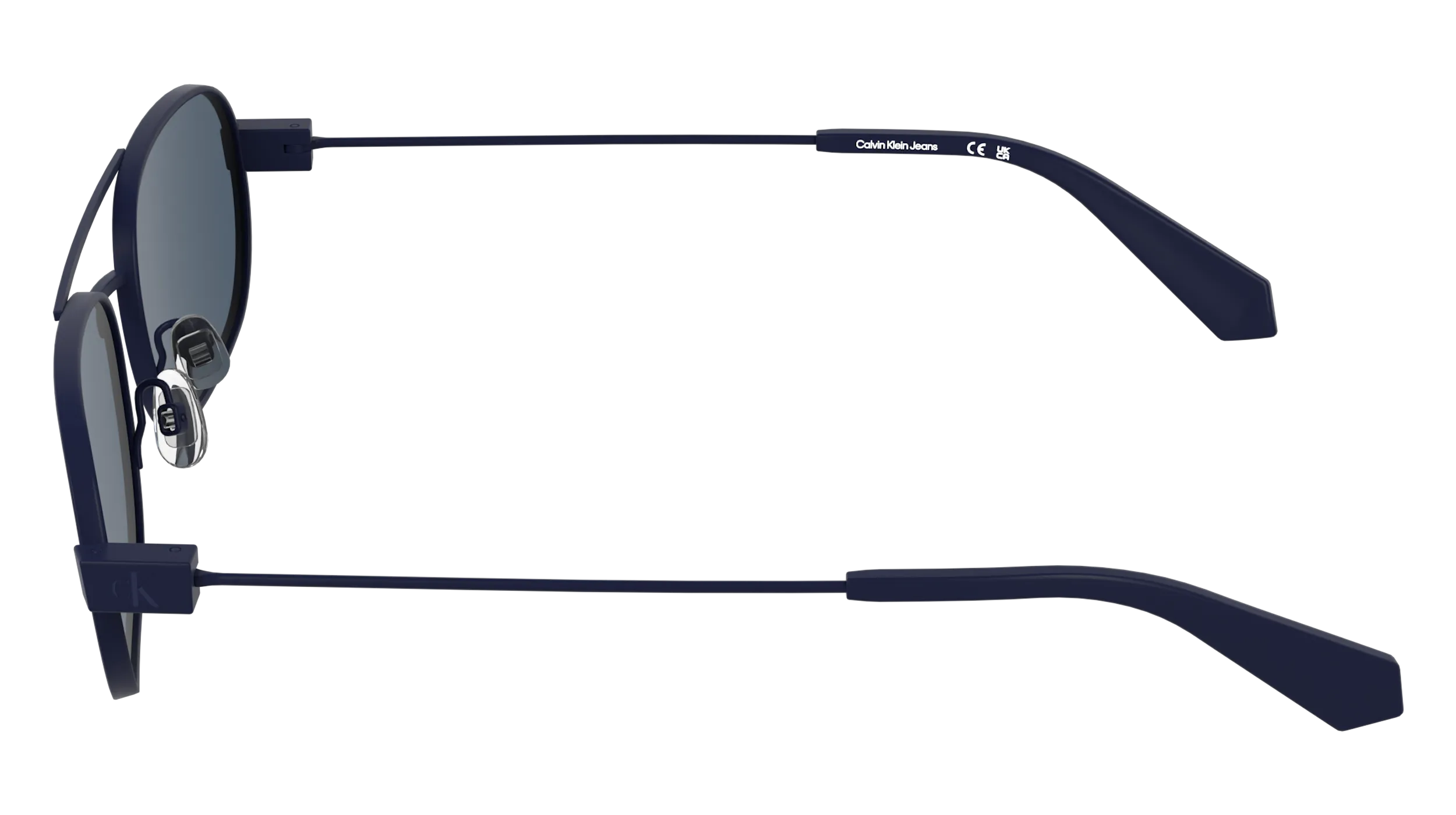 Calvin Klein CKJ26202S 400 Occhiali da sole Metallo Blu Rotonda Normale - immagine 3