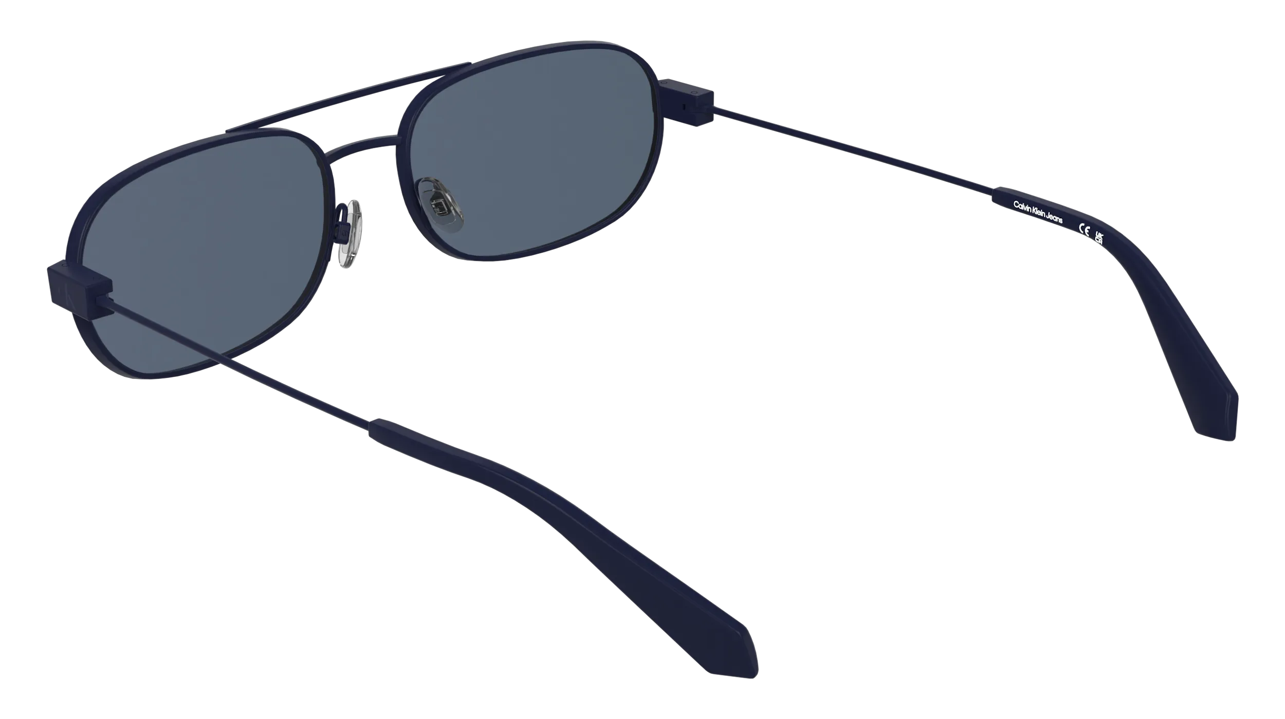 Calvin Klein CKJ26202S 400 Occhiali da sole Metallo Blu Rotonda Normale - immagine 4