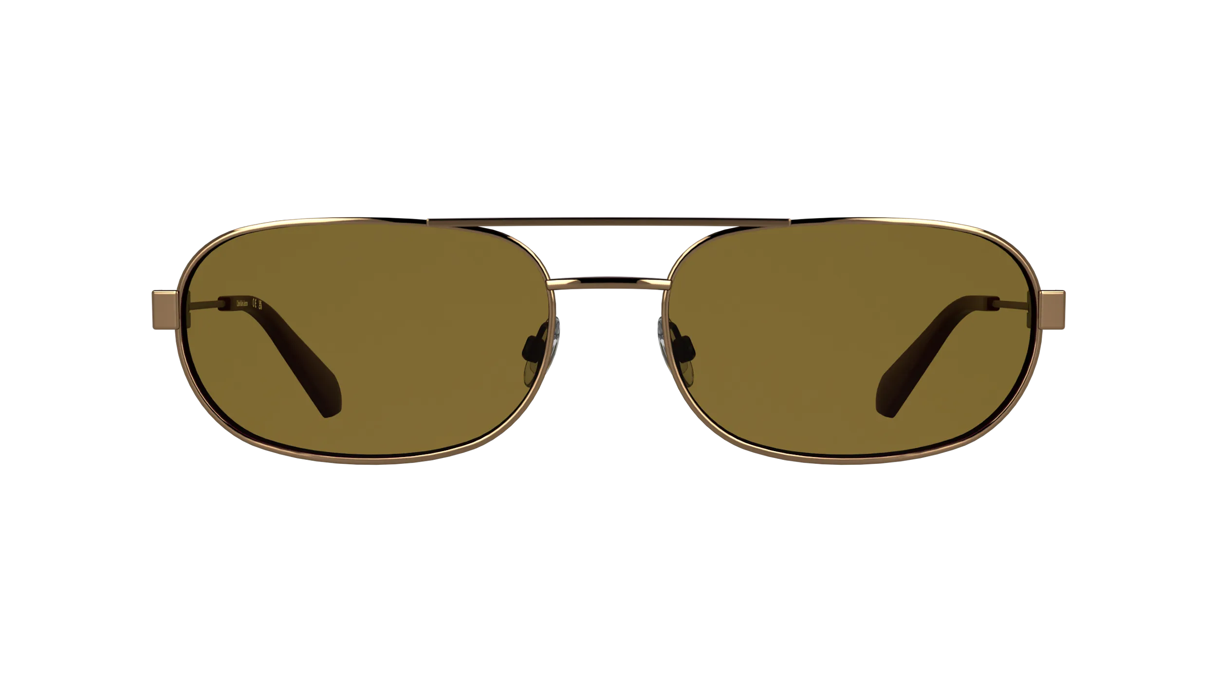 Calvin Klein CKJ26202S 705 Occhiali da sole Metallo Marrone Marrone Rotonda Normale - immagine 2