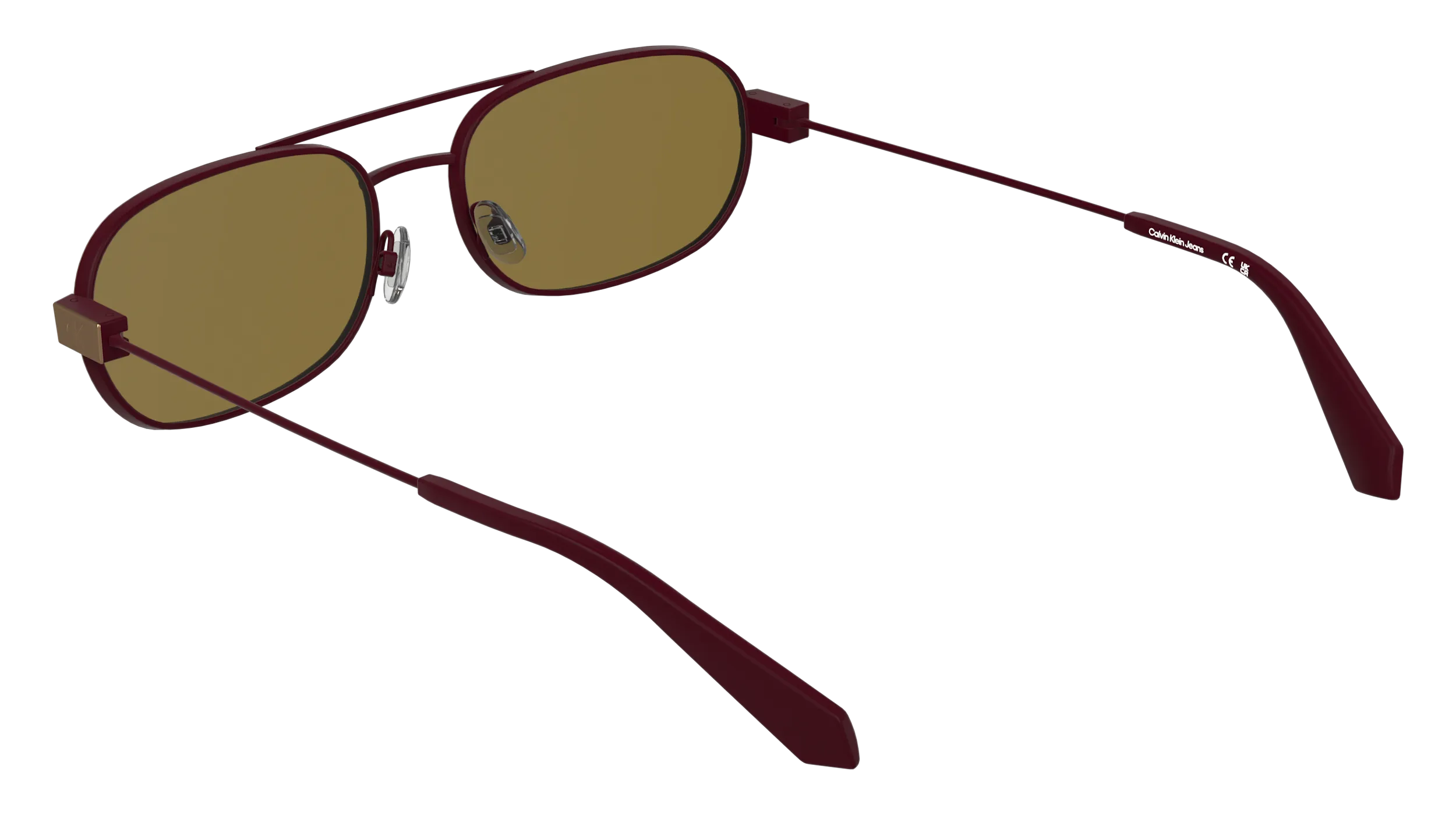 Calvin Klein CKJ26202S 705 Occhiali da sole Metallo Marrone Marrone Rotonda Normale - immagine 4