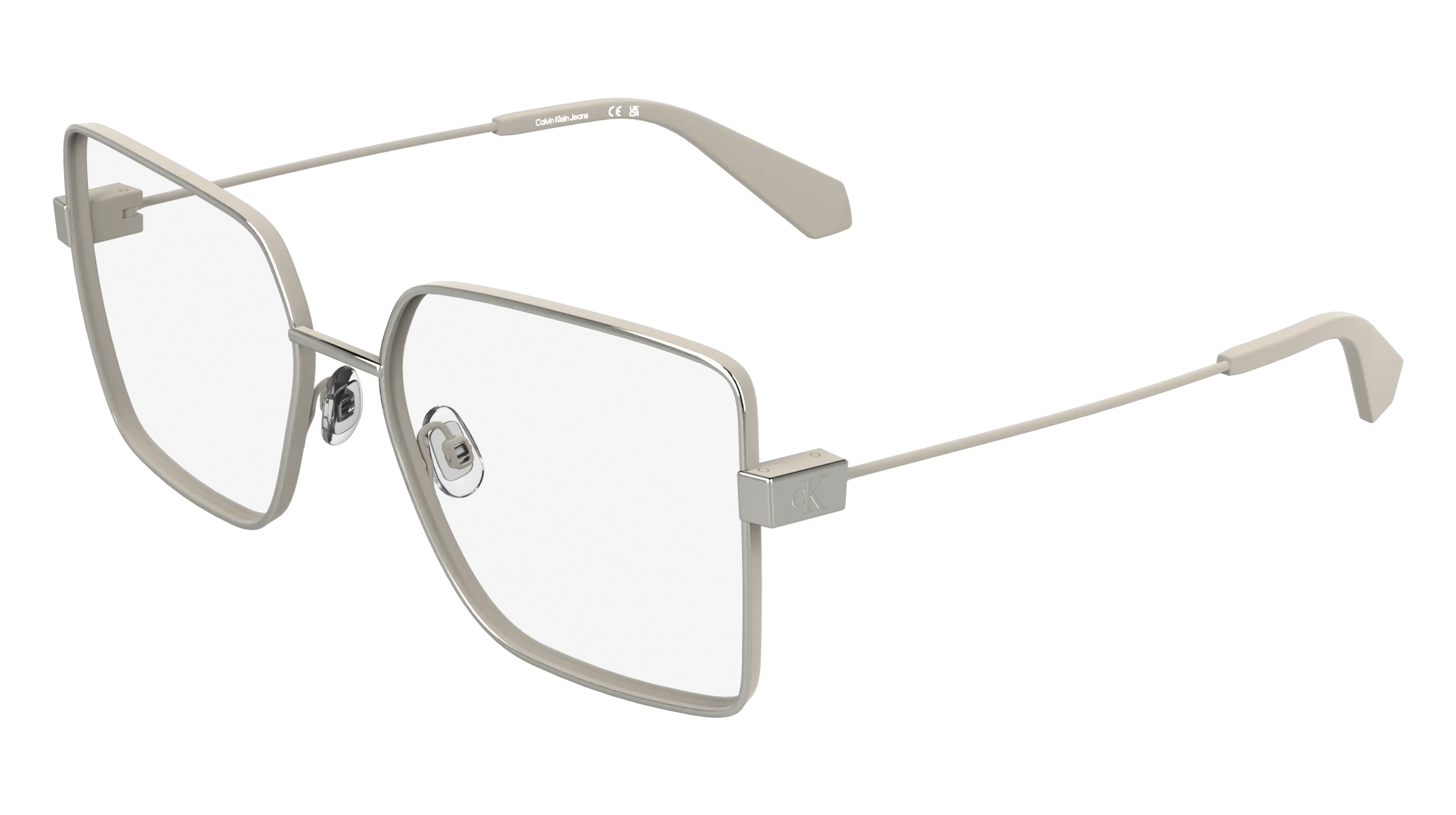 Calvin Klein CKJ26203 042 Montature da vista Metallo Argento Squadrata Normale - immagine 1