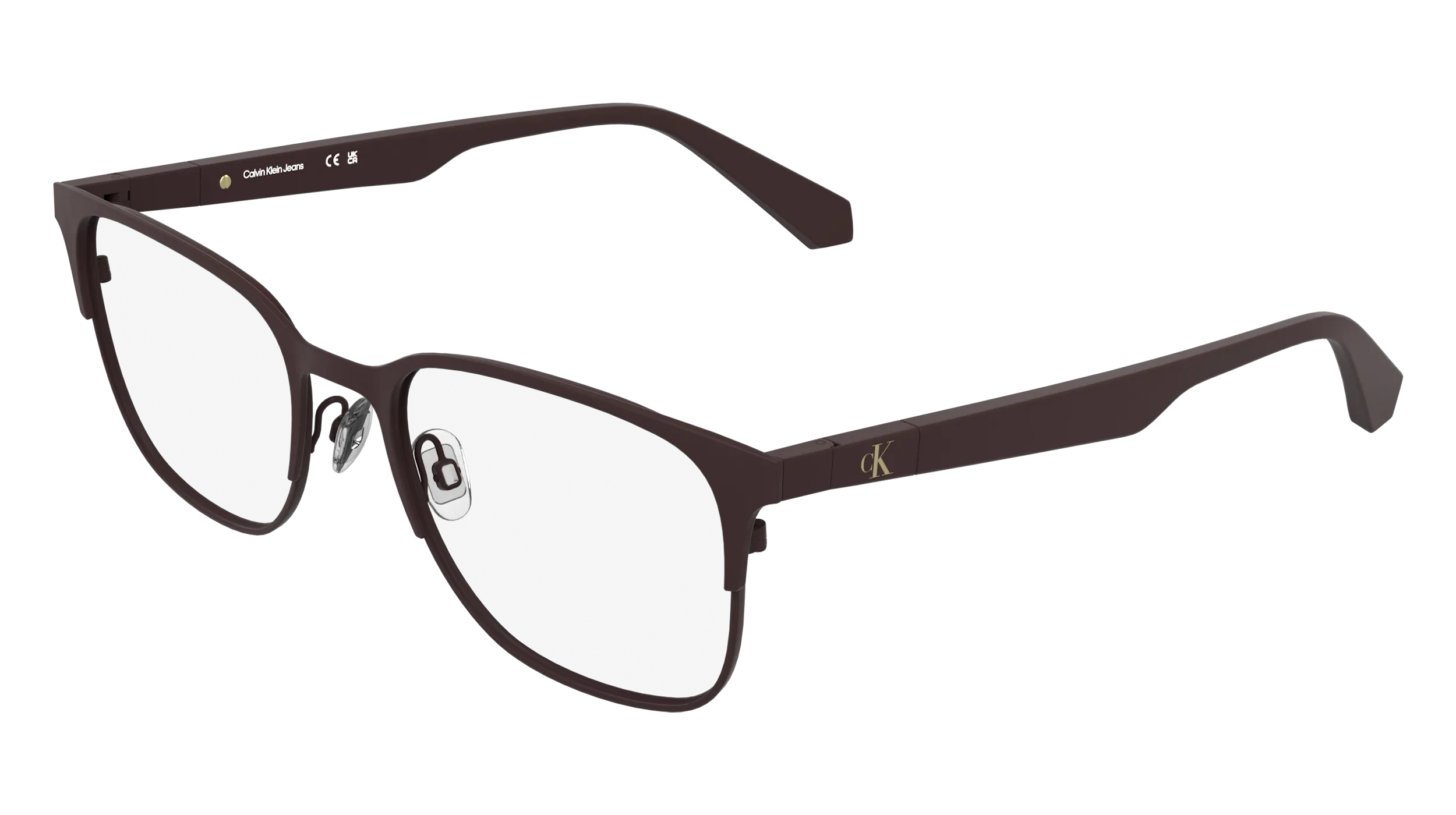 Calvin Klein CKJ26204 605 Montature da vista Metallo Bordeaux Squadrata Normale - immagine 1
