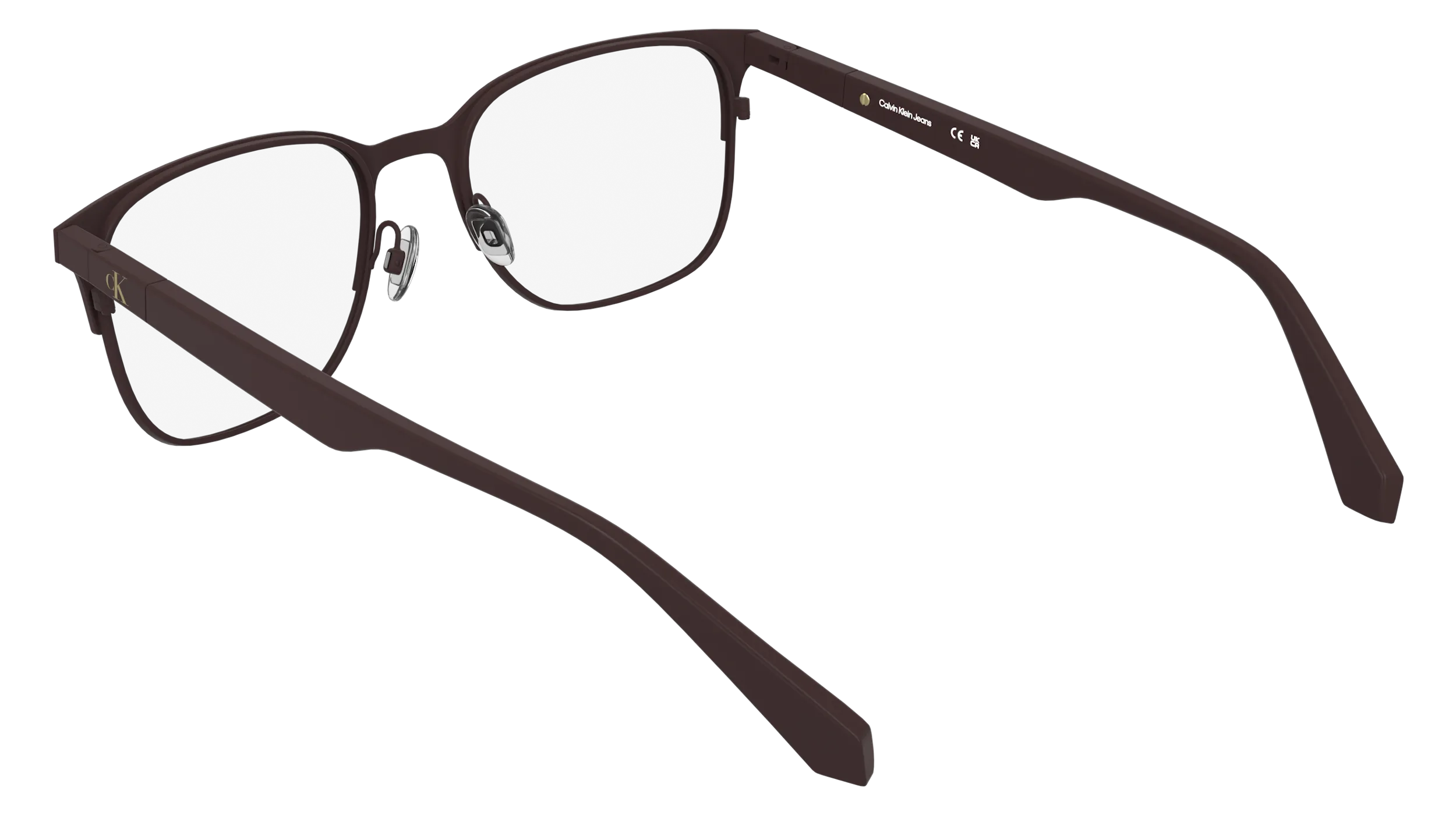 Calvin Klein CKJ26204 605 Montature da vista Metallo Bordeaux Squadrata Normale - immagine 4