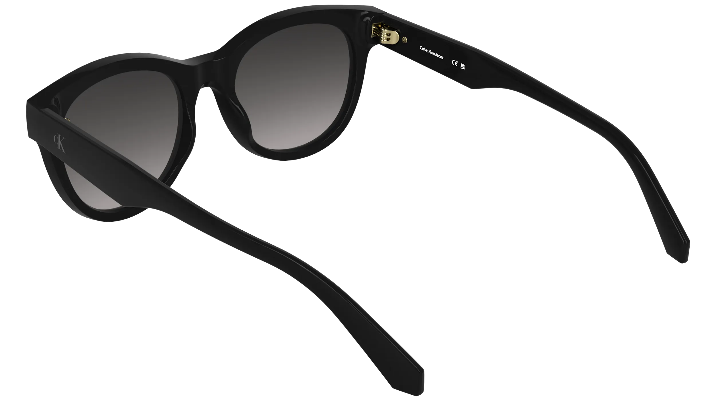Calvin Klein CKJ26600S 001 Occhiali da sole Bio-iniettato Nero Fumo Rotonda Normale - immagine 4