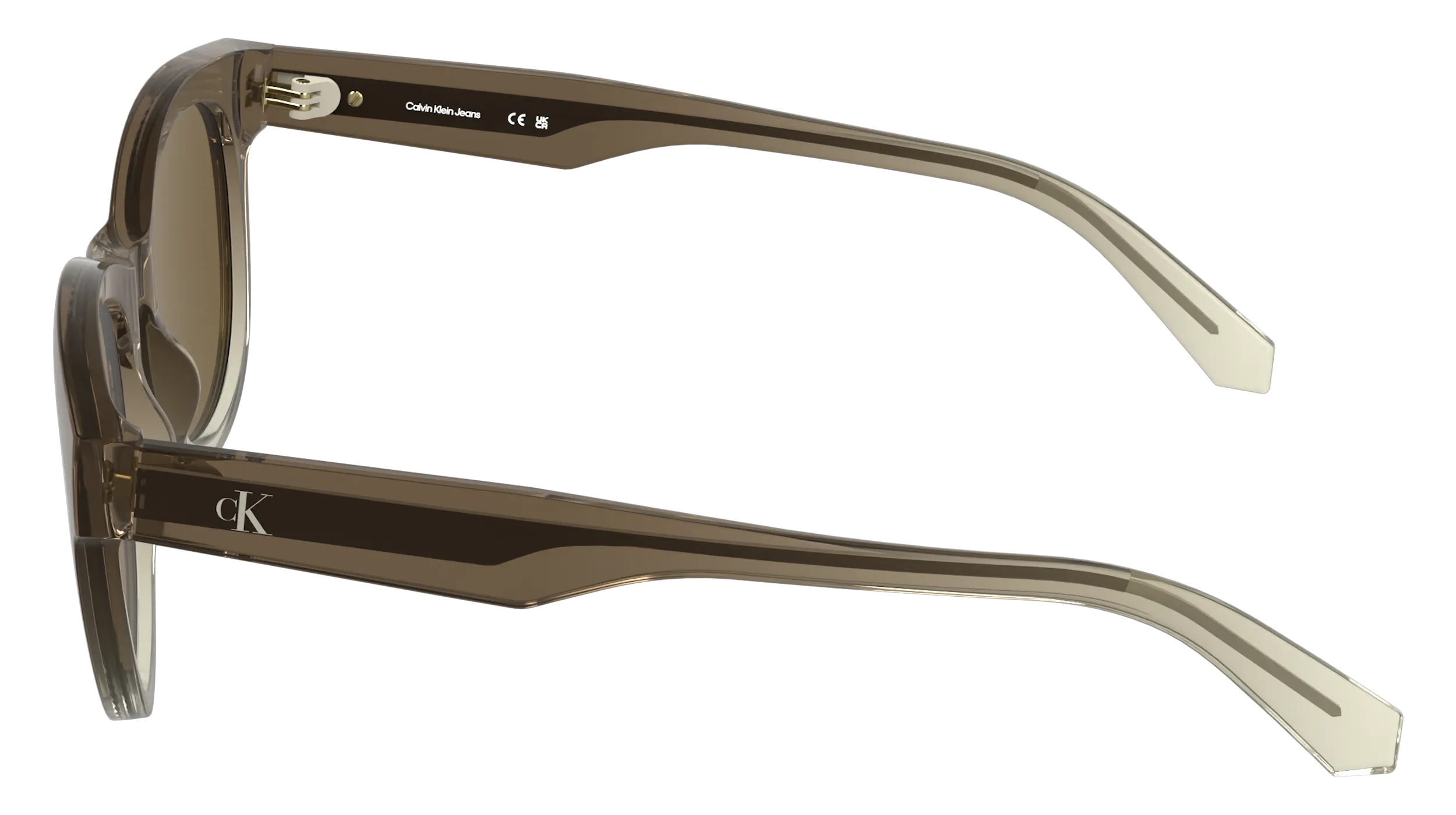 Calvin Klein CKJ26600S 211 Occhiali da sole Bio-iniettato Marrone Marrone Rotonda Normale - immagine 3