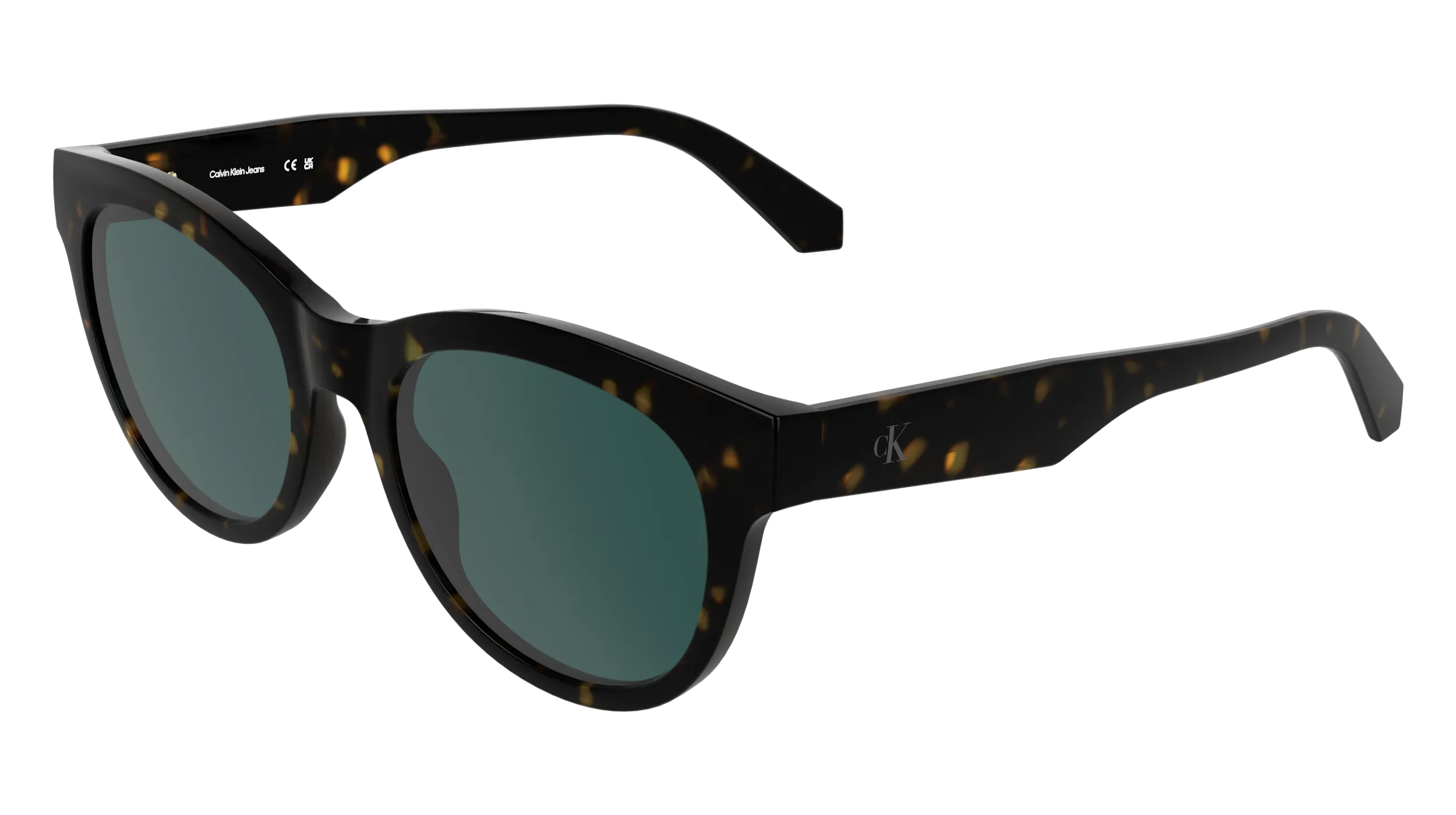 Calvin Klein CKJ26600S 235 Occhiali da sole Bio-iniettato Havana Verde / Petrolio Rotonda Normale - immagine 1