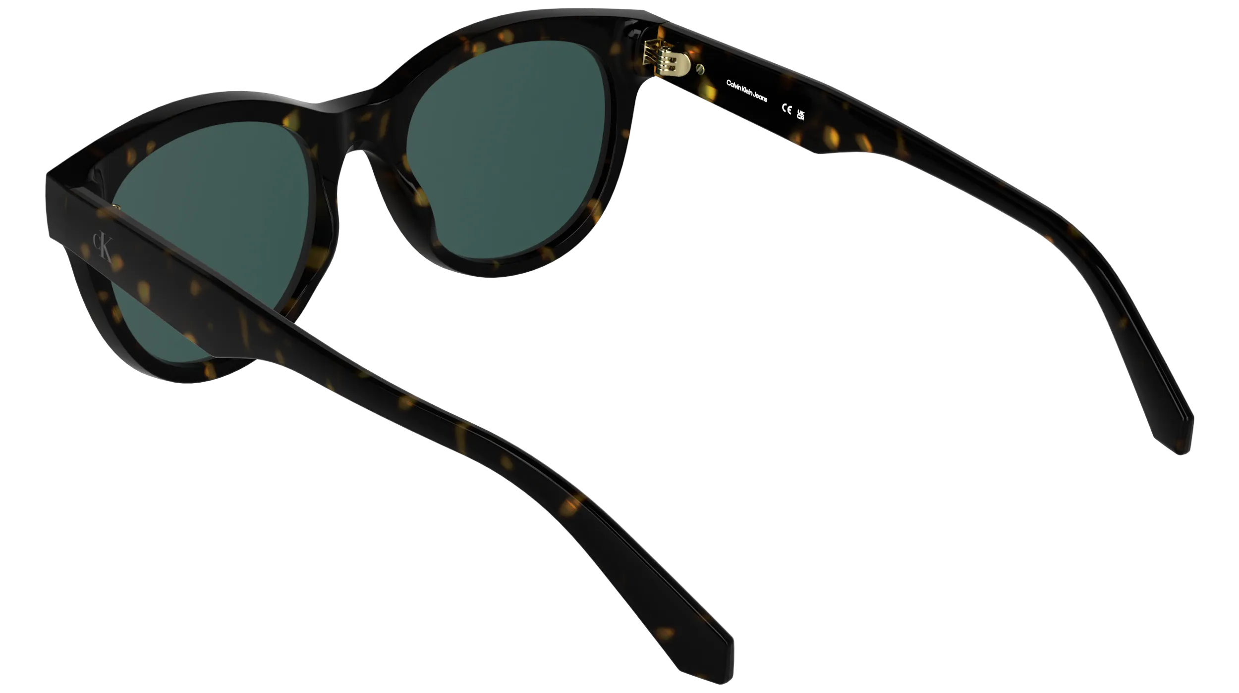 Calvin Klein CKJ26600S 235 Occhiali da sole Bio-iniettato Havana Verde / Petrolio Rotonda Normale - immagine 4