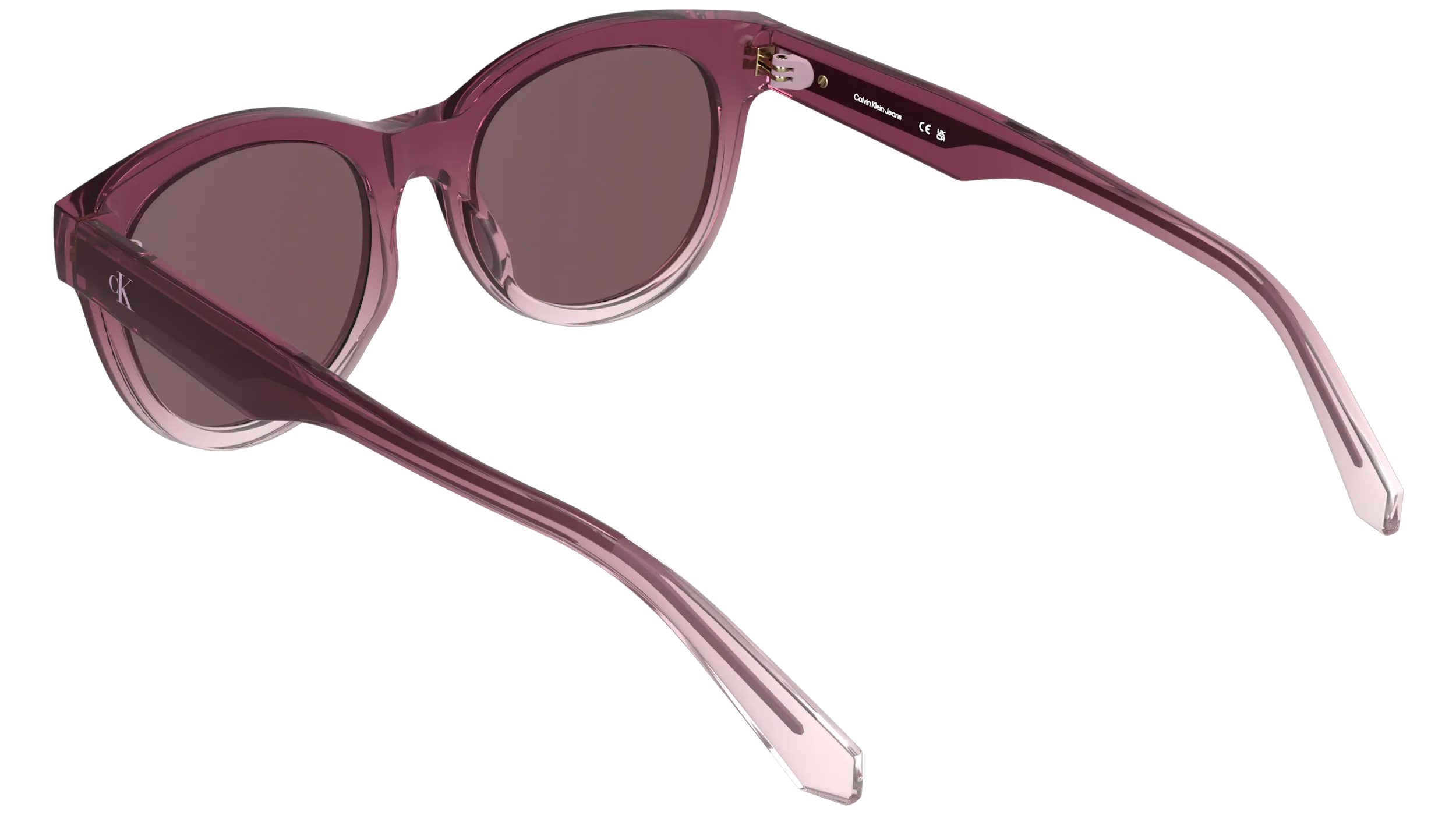 Calvin Klein CKJ26600S 606 Occhiali da sole Bio-iniettato Viola Rosso Rotonda Normale - immagine 4