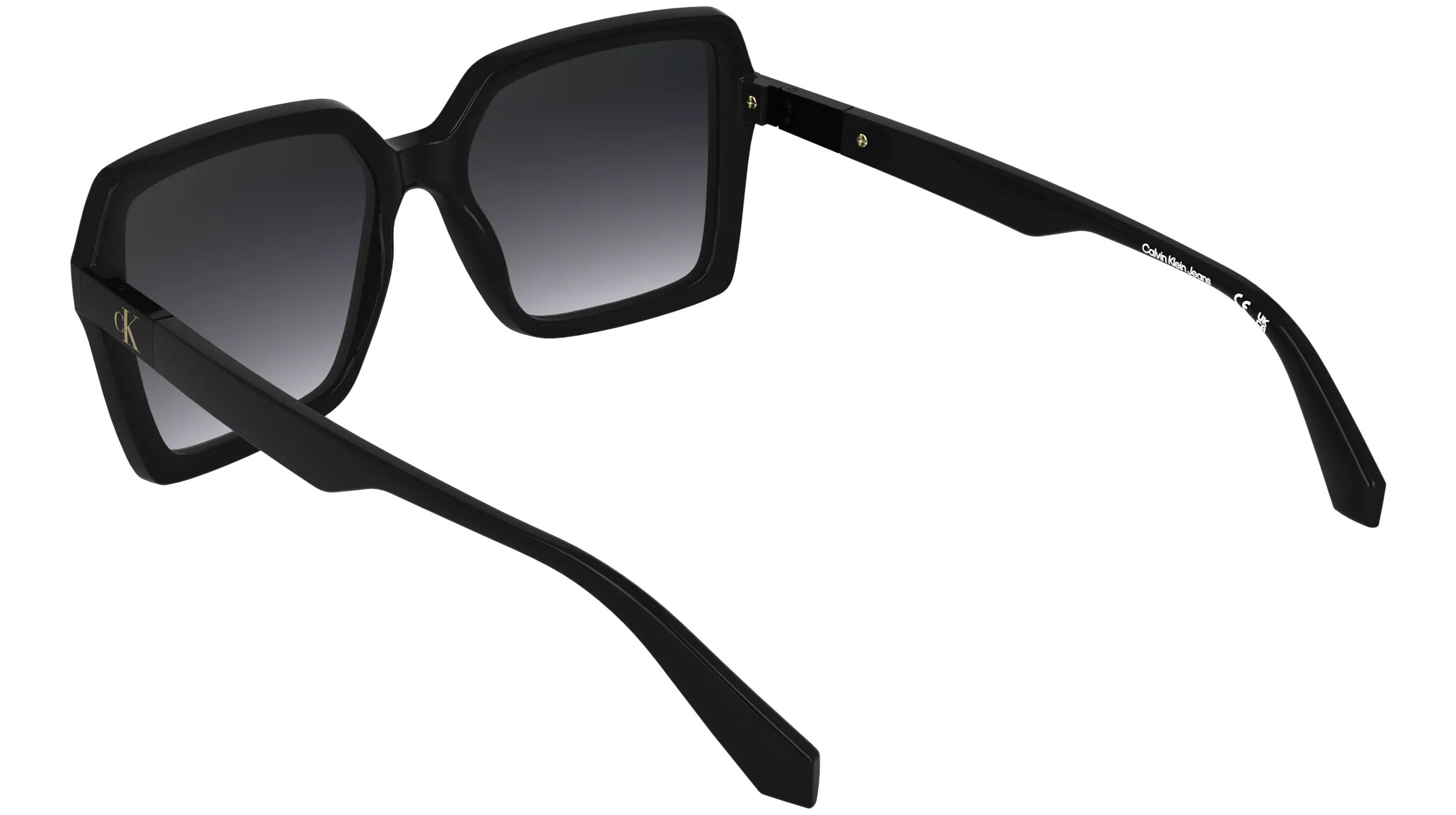 Calvin Klein CKJ26602S 001 Occhiali da sole Bio-iniettato Nero Fumo Squadrata Normale - immagine 4