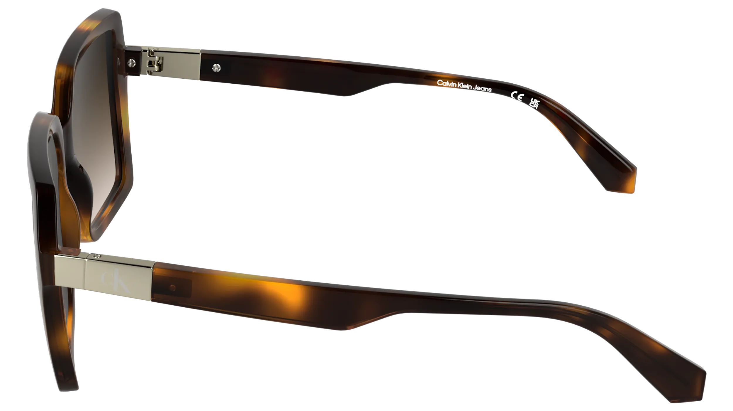 Calvin Klein CKJ26602S 235 Occhiali da sole Bio-iniettato Havana Squadrata Normale - immagine 3